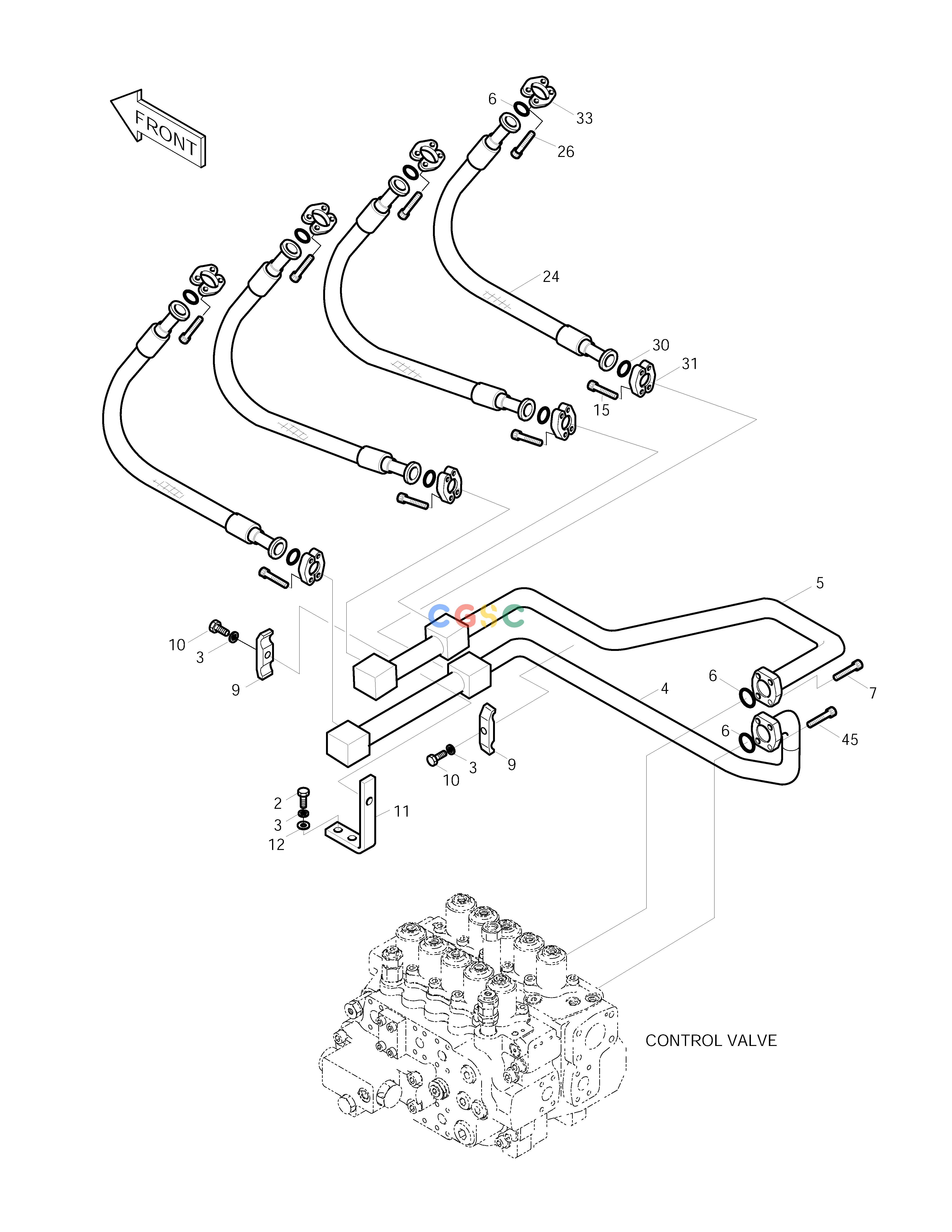 斗山零件查询MAIN PIPING(2) SOLAR 290LC-V Doosan parts catalog online