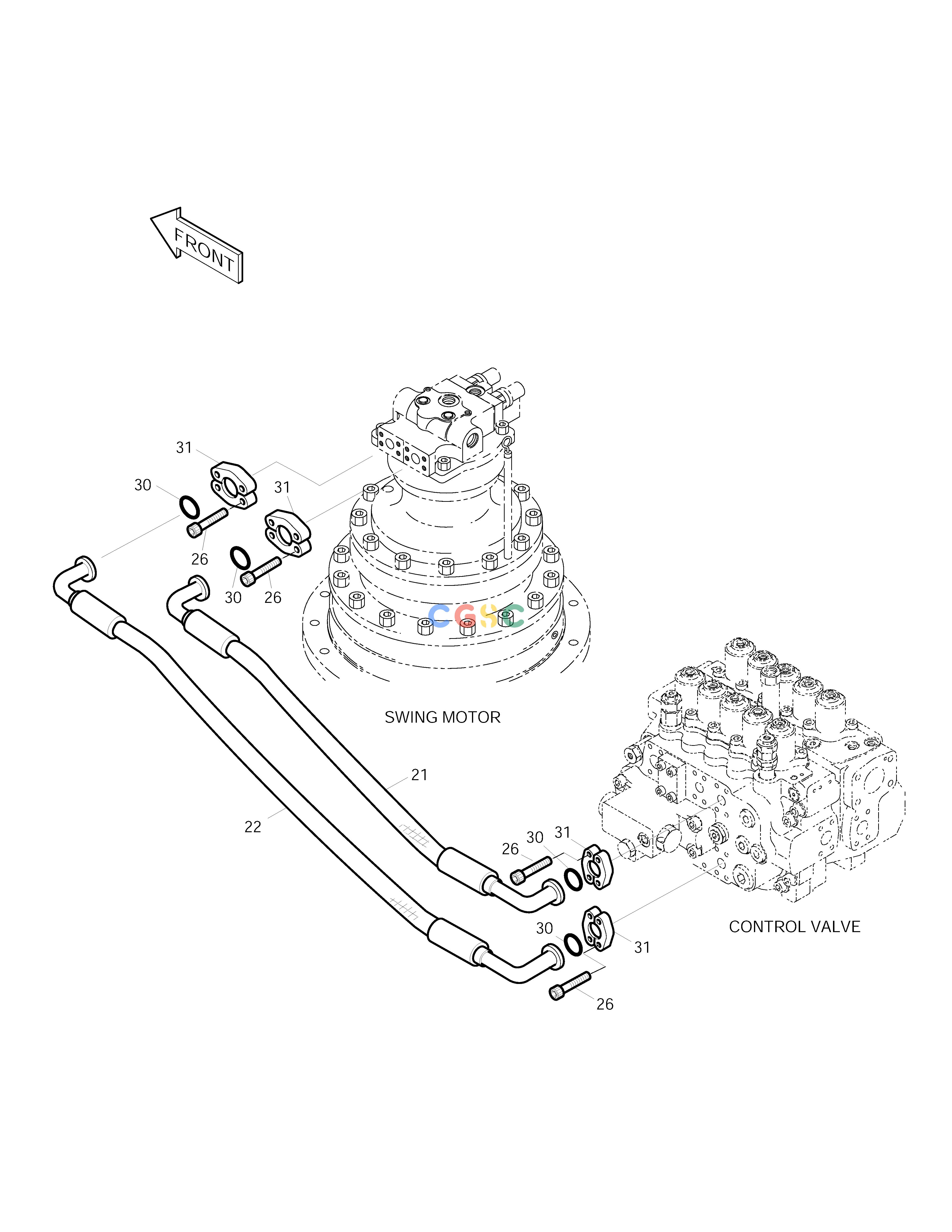 斗山零件查询MAIN PIPING(4) SOLAR 290LC-V Doosan parts catalog online