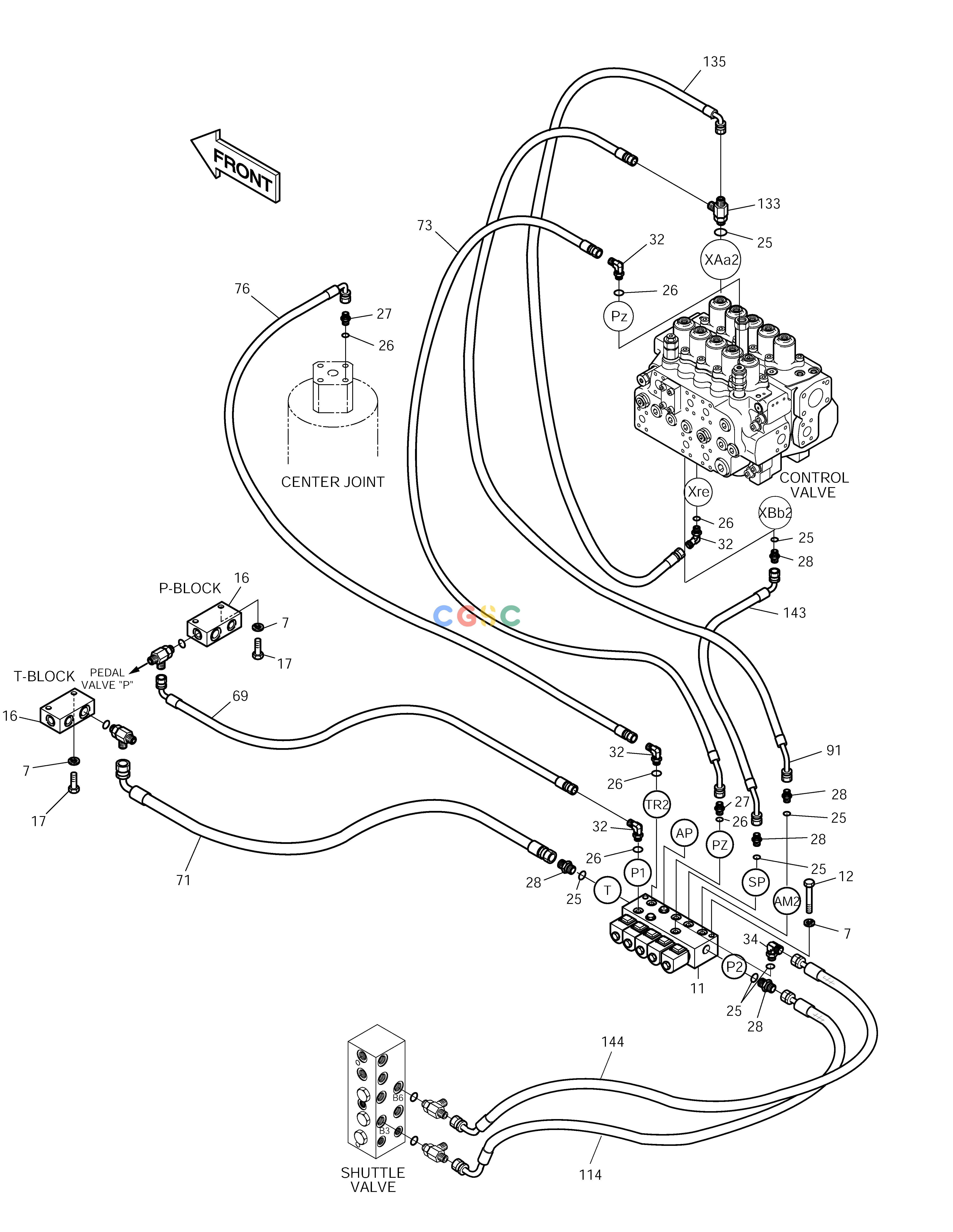 斗山零件查询PILOT PIPING(3-1) SOLAR 290LC-V Doosan parts catalog online