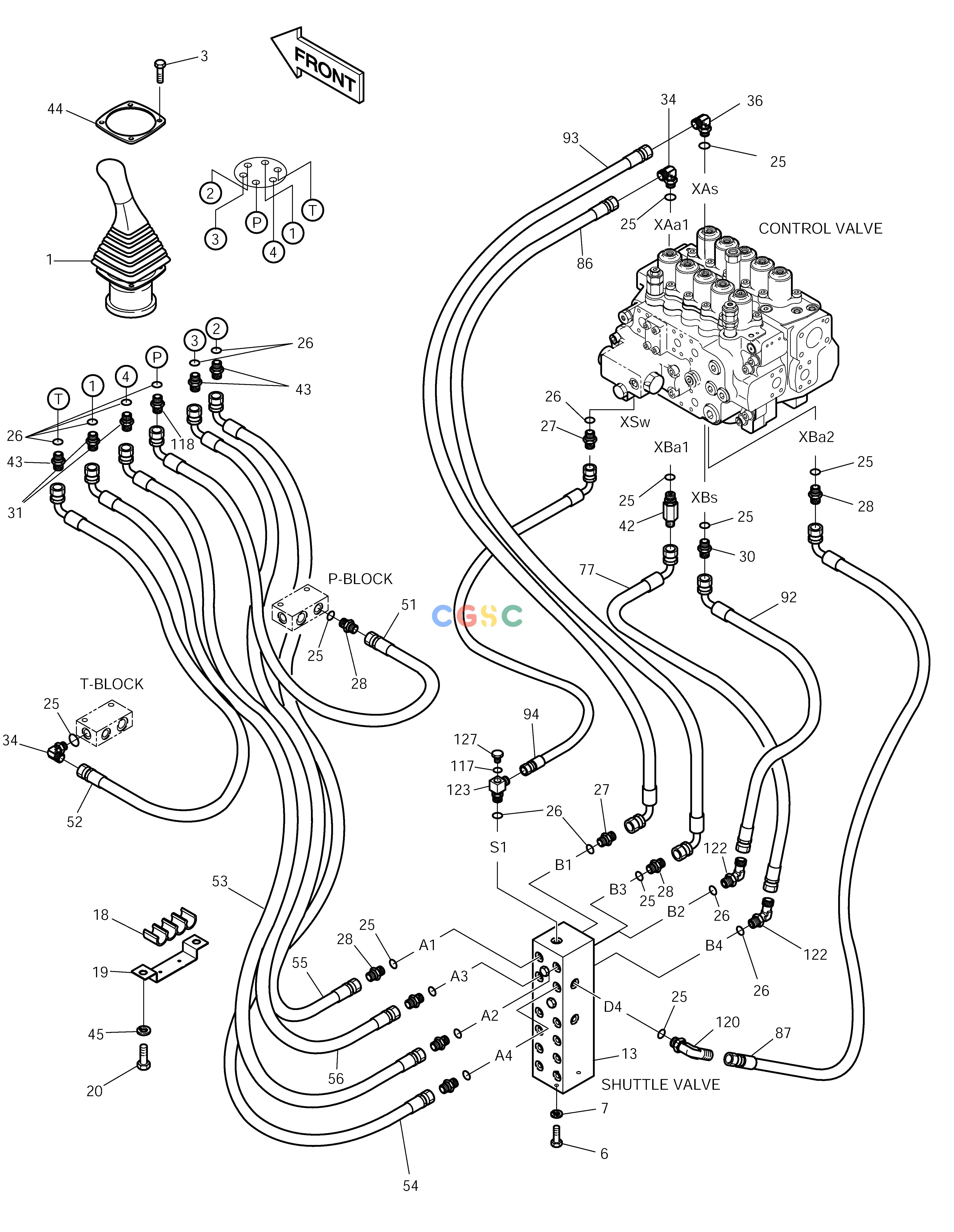 斗山零件查询PILOT PIPING(4) SOLAR 290LC-V Doosan parts catalog online