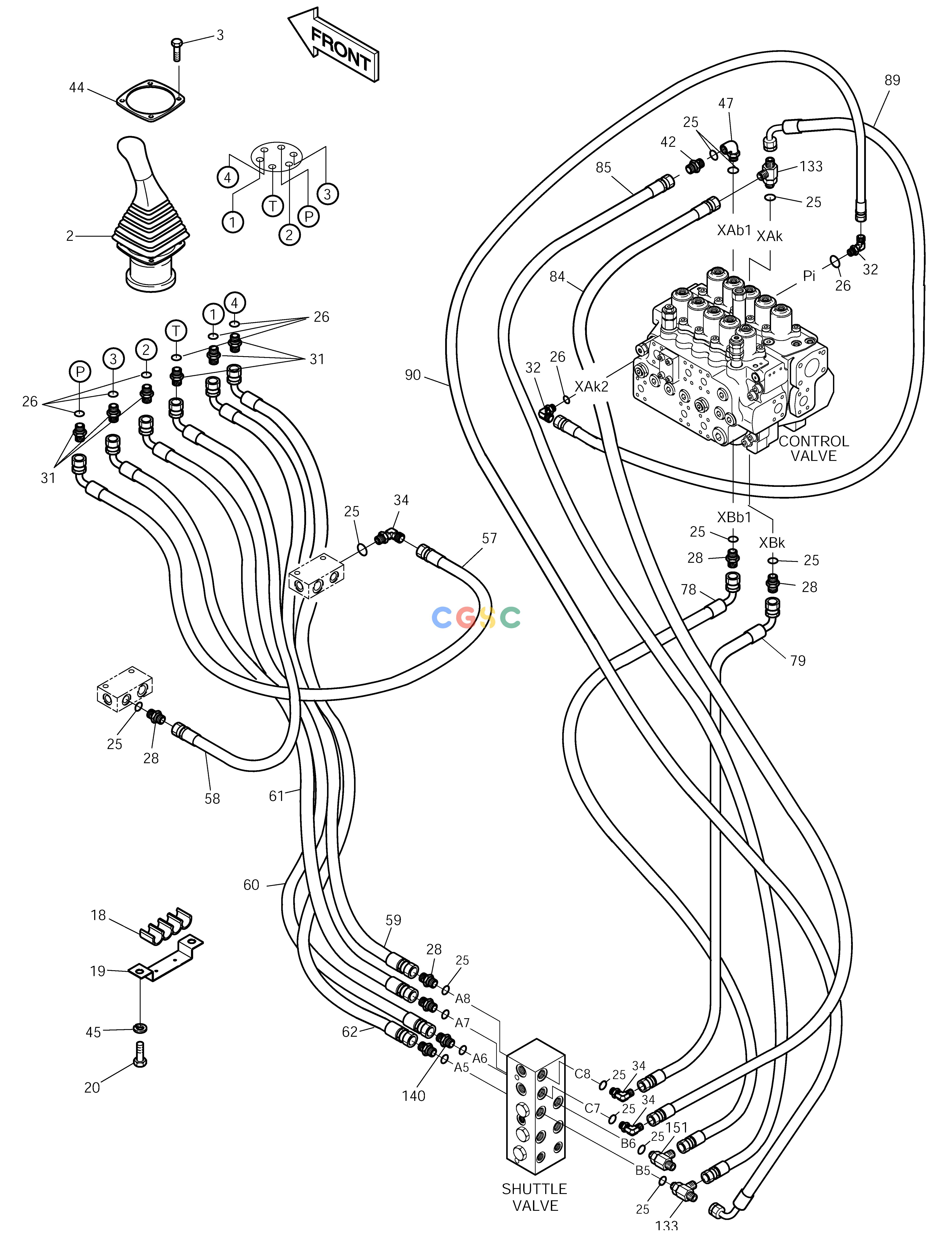 斗山零件查询PILOT PIPING(5-1) SOLAR 290LC-V Doosan parts catalog online