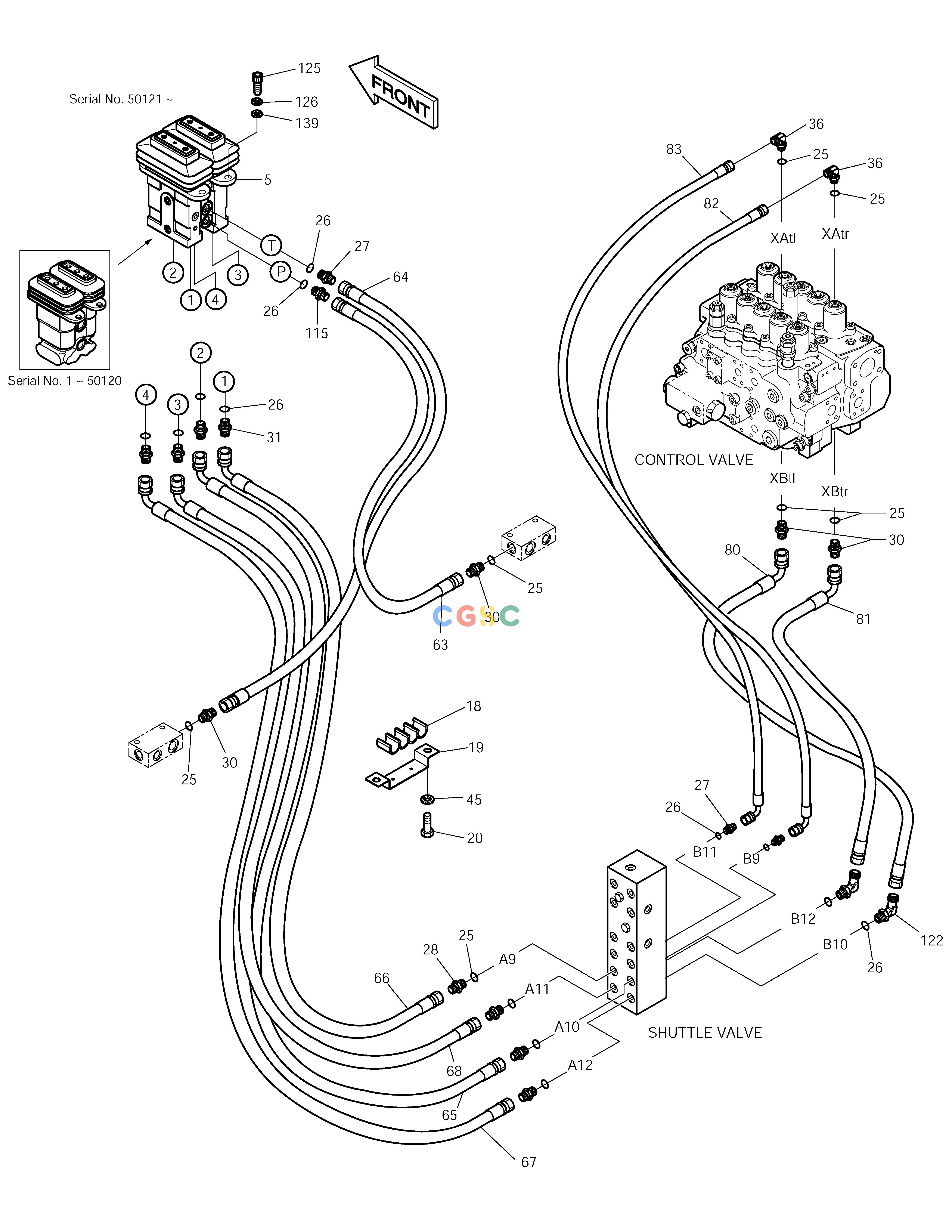 斗山零件查询PILOT PIPING(6) SOLAR 290LC-V Doosan parts catalog online