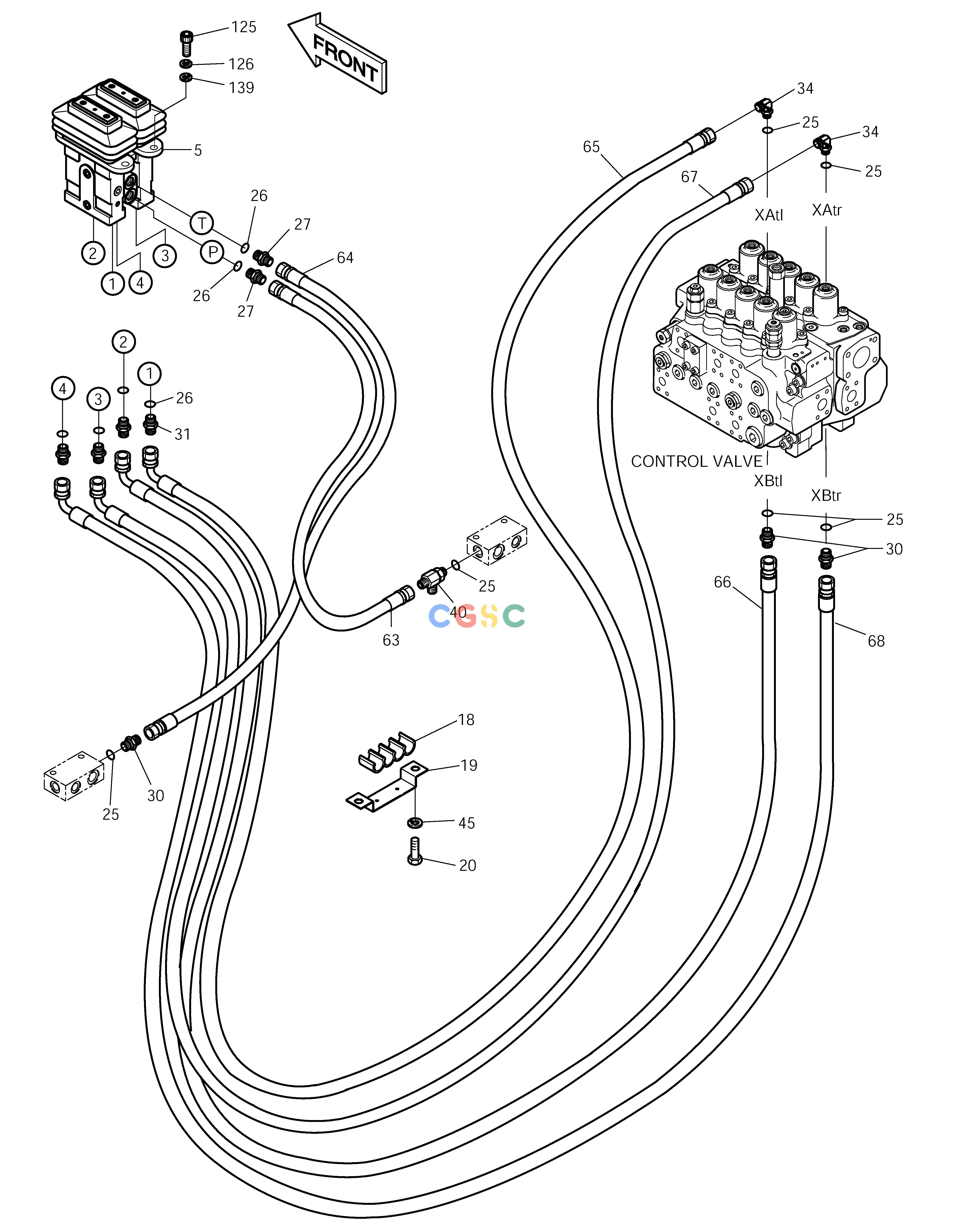 斗山零件查询PILOT PIPING(6-1) SOLAR 290LC-V Doosan parts catalog online