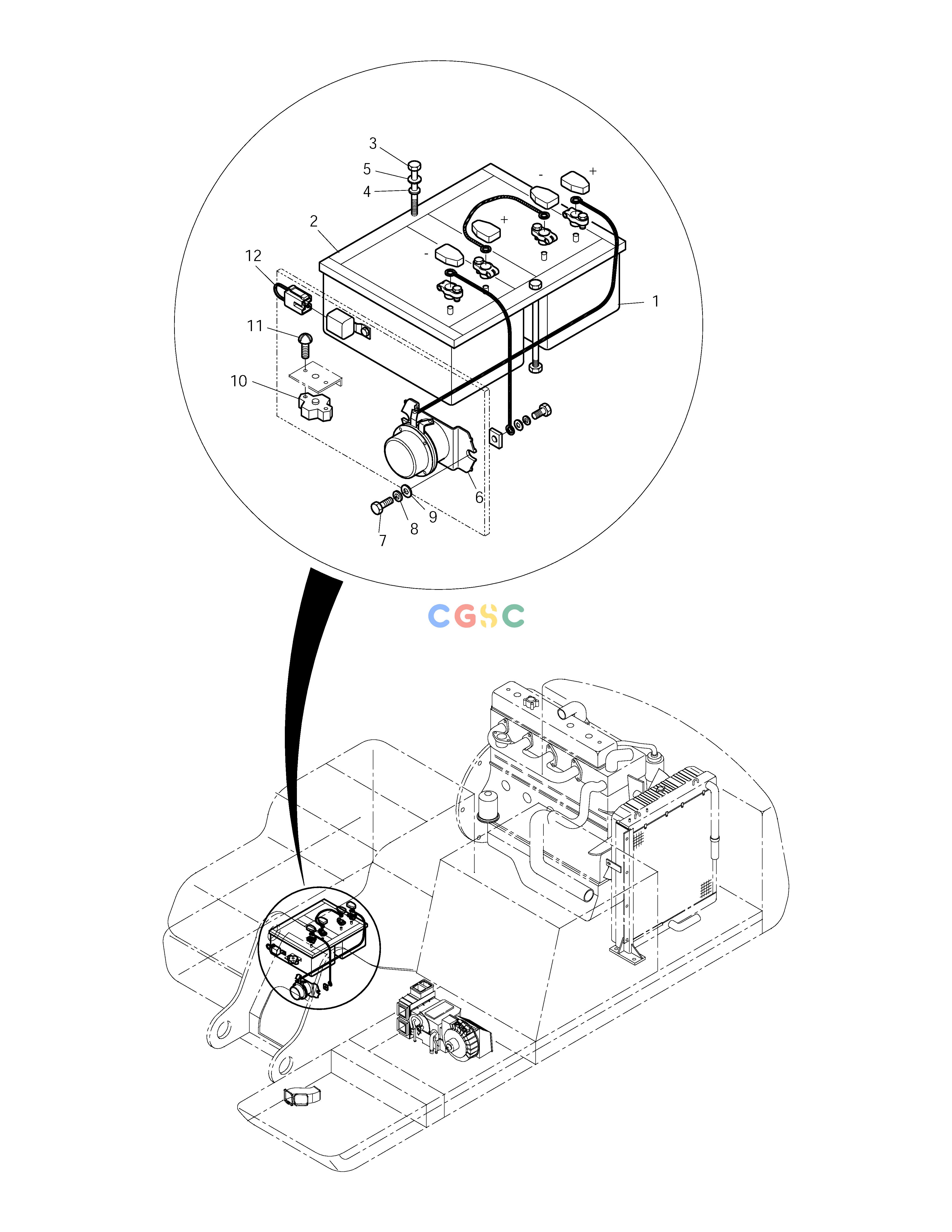 斗山零件查询ELECTRIC PARTS(4) - BATTERY SOLAR 290LC-V Doosan parts catalog online