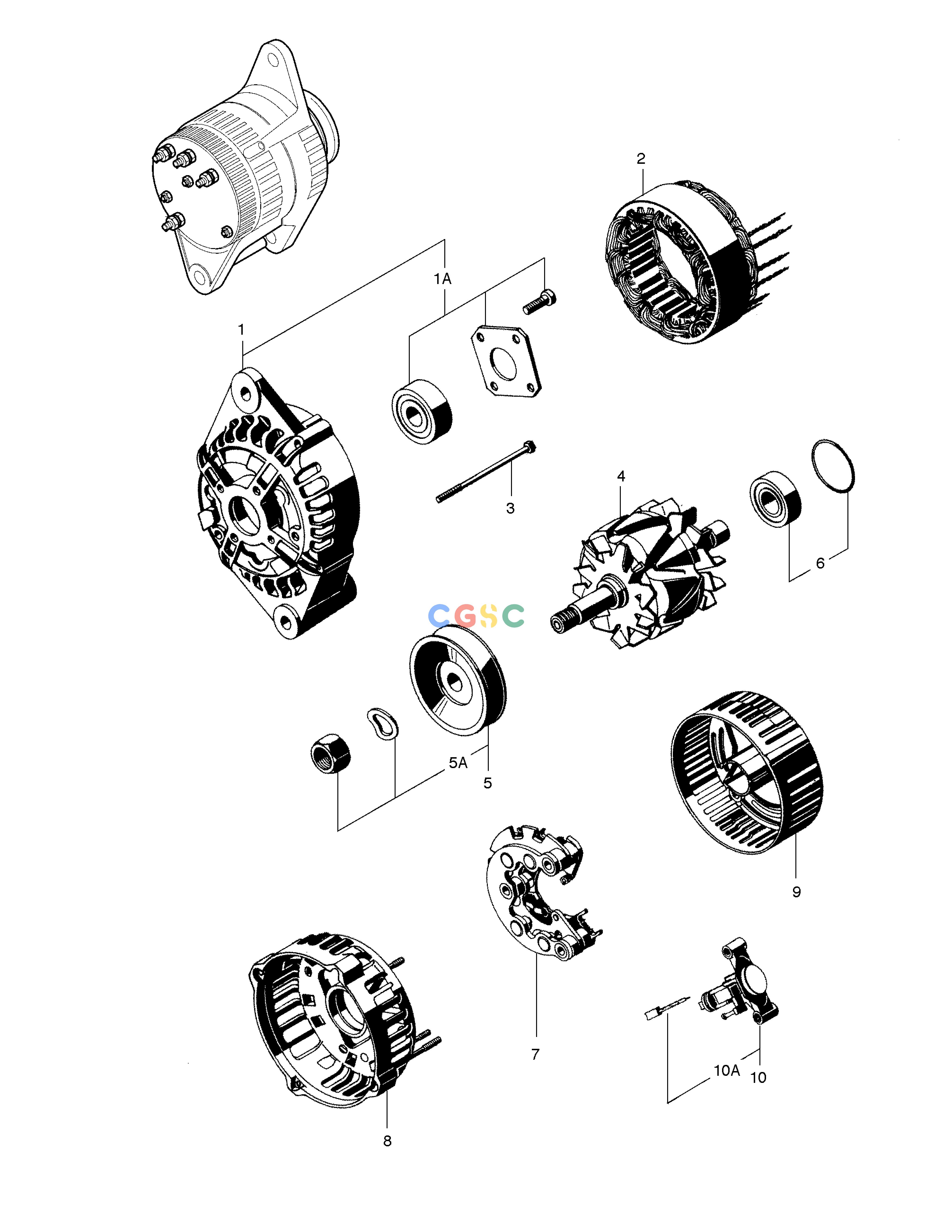 斗山零件查询ALTERNATOR SOLAR 290LC-V Doosan parts catalog online
