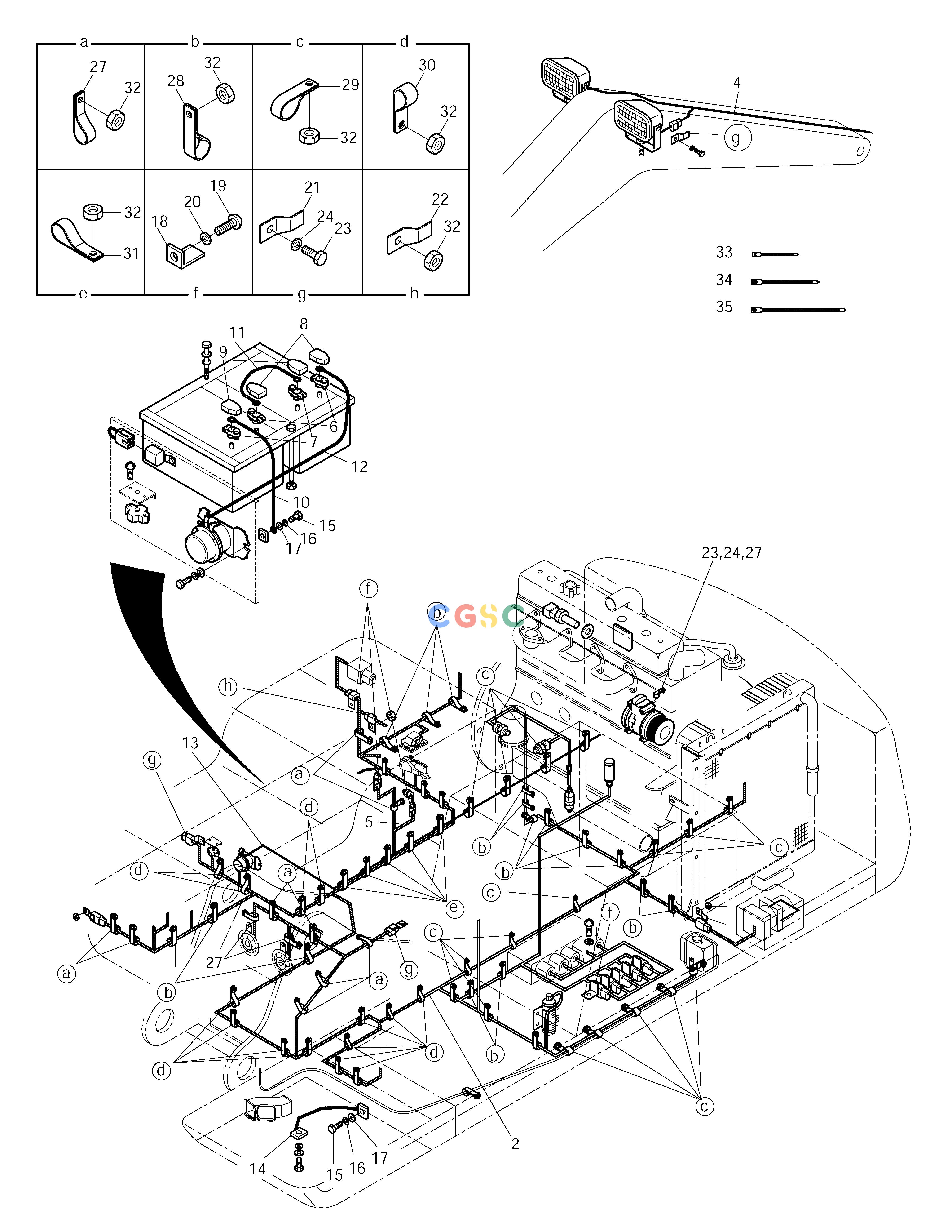 斗山零件查询ELECTRIC WIRING(1) - RELATED PARTS SOLAR 290LC-V Doosan parts catalog online