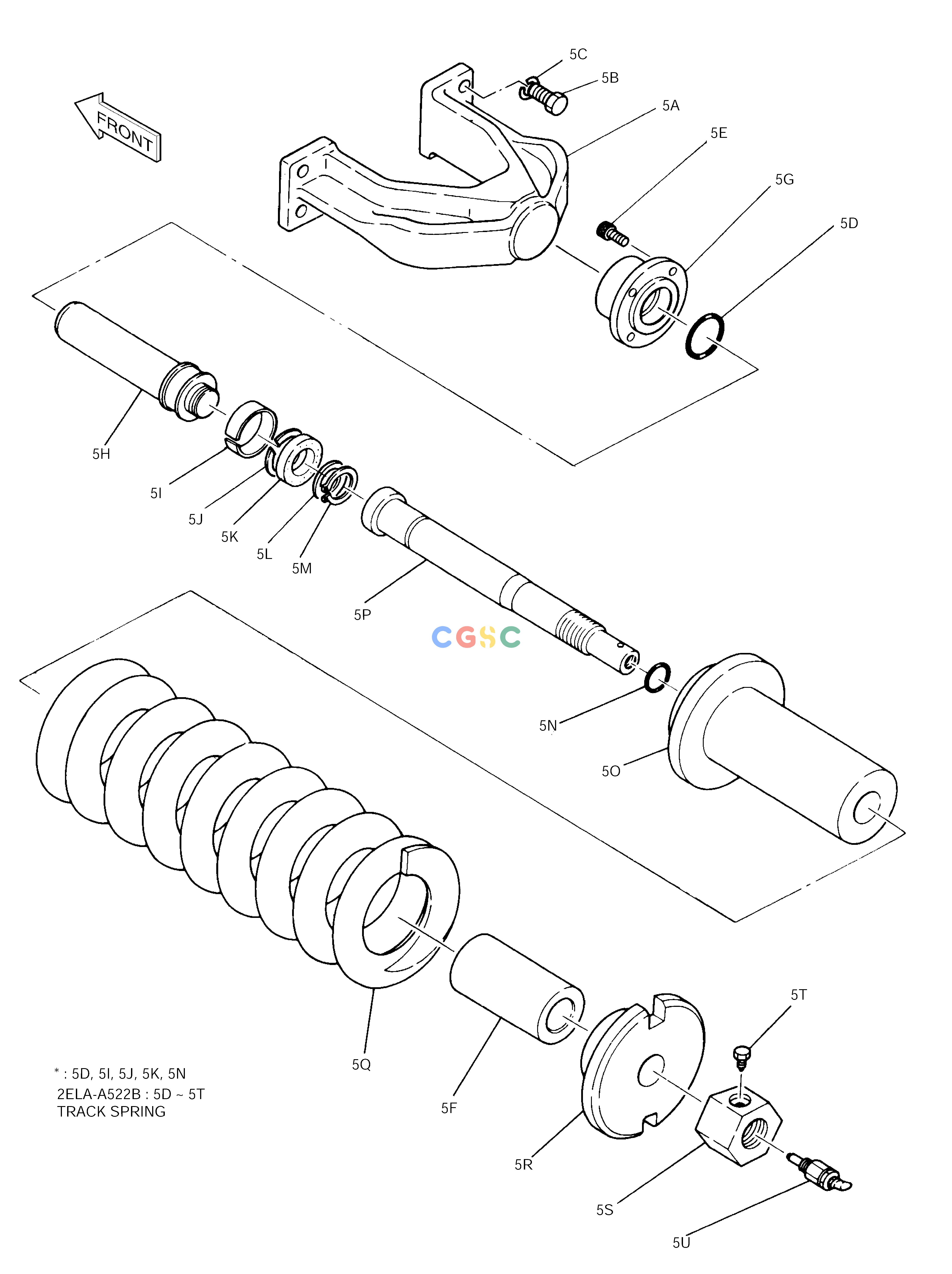 斗山零件查询TRACK SPRING SOLAR 290LC-V Doosan parts catalog online