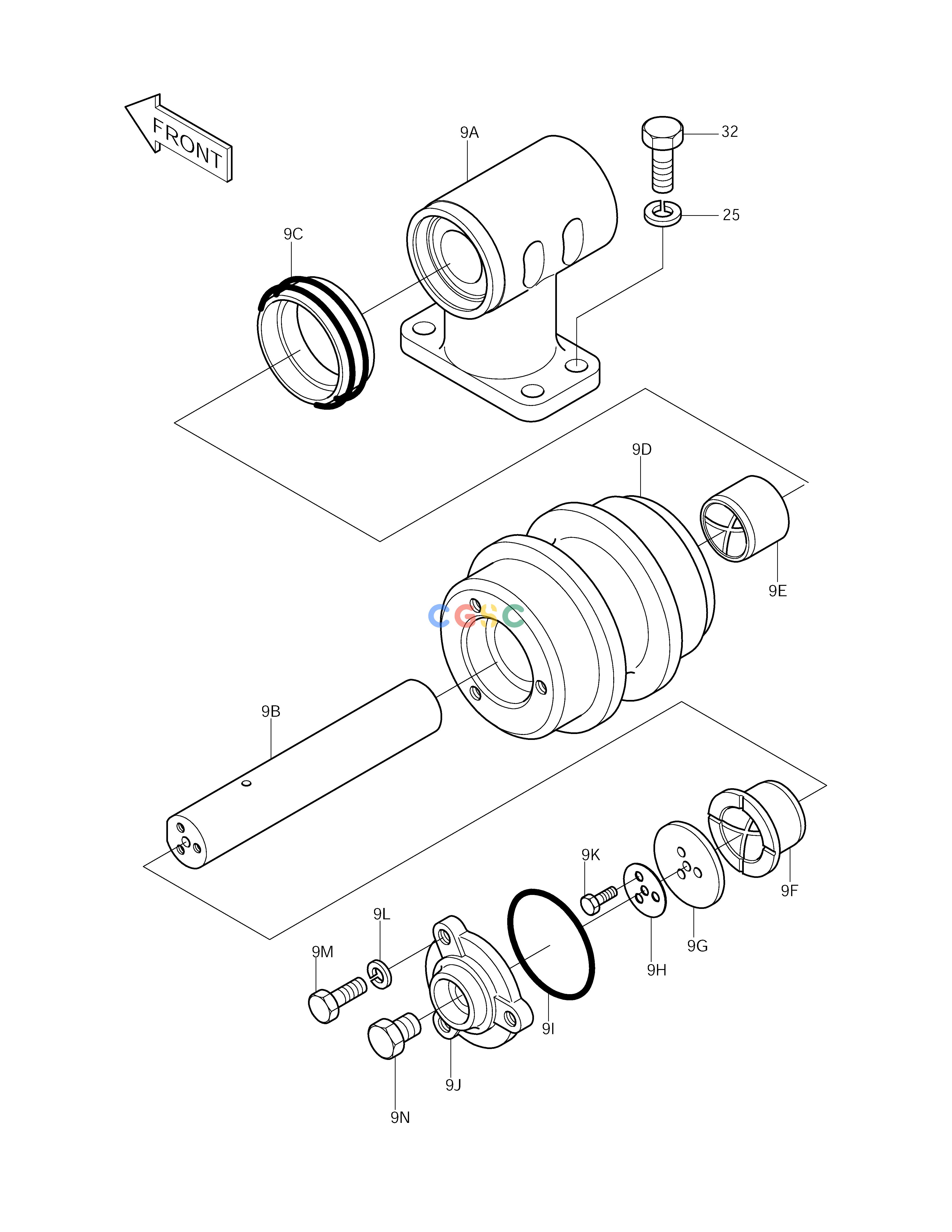 斗山零件查询UPPER ROLLER SOLAR 290LC-V Doosan parts catalog online