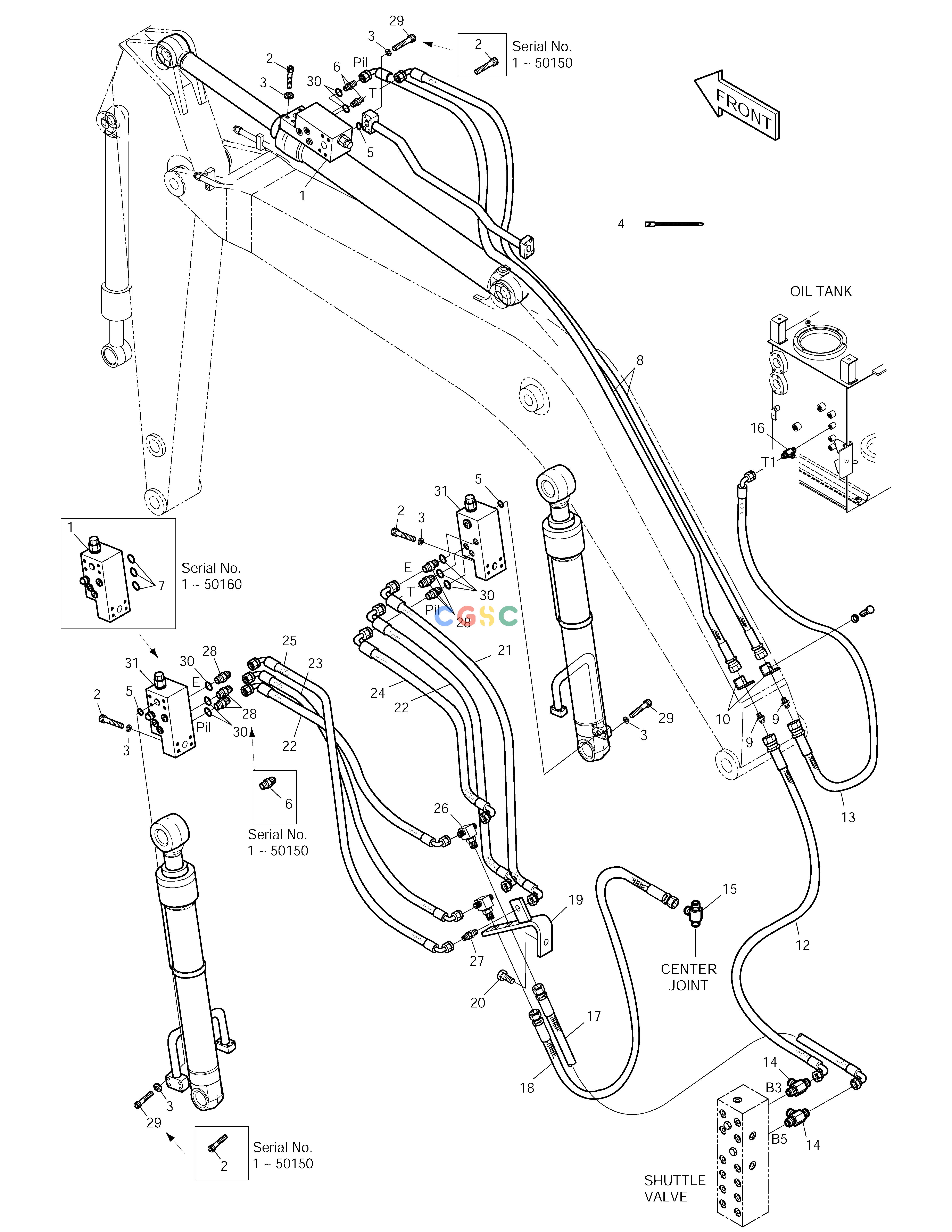 斗山零件查询LOCK VALVE ASS'Y - ED SOLAR 290LC-V Doosan parts catalog online