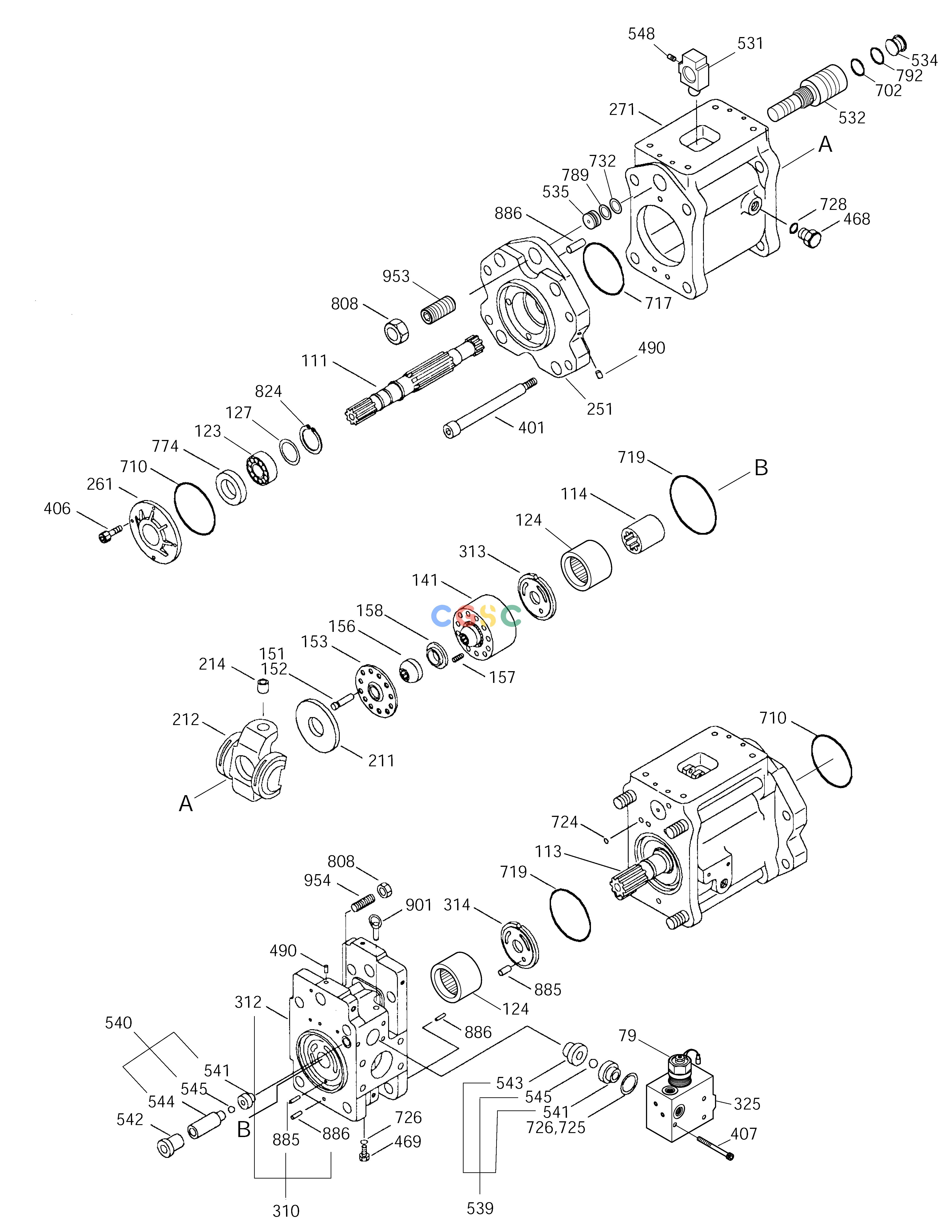 斗山零件查询MAIN PUMP SOLAR 290LC-V Doosan parts catalog online