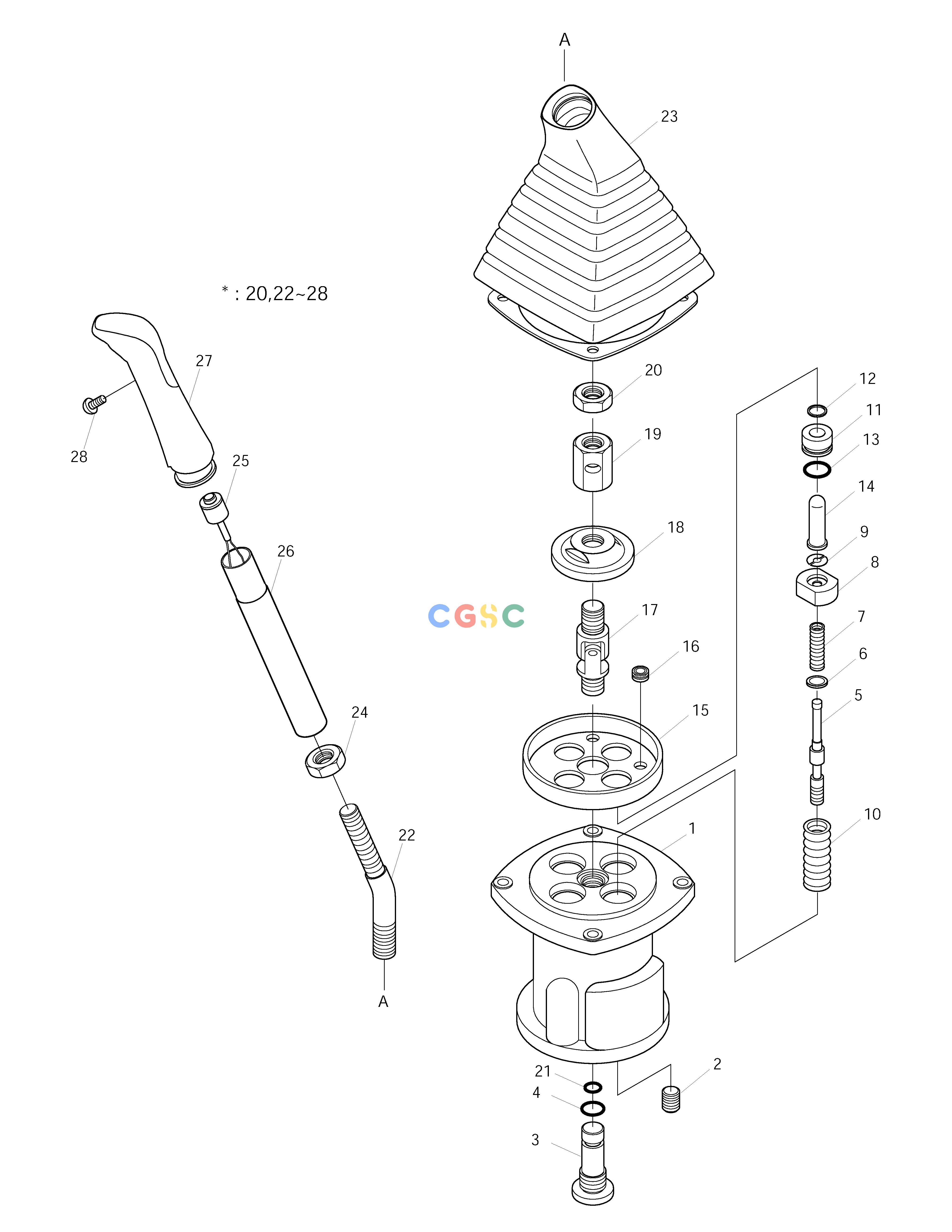斗山零件查询REMOTE CONTROL VALVE SOLAR 290LC-V Doosan parts catalog online