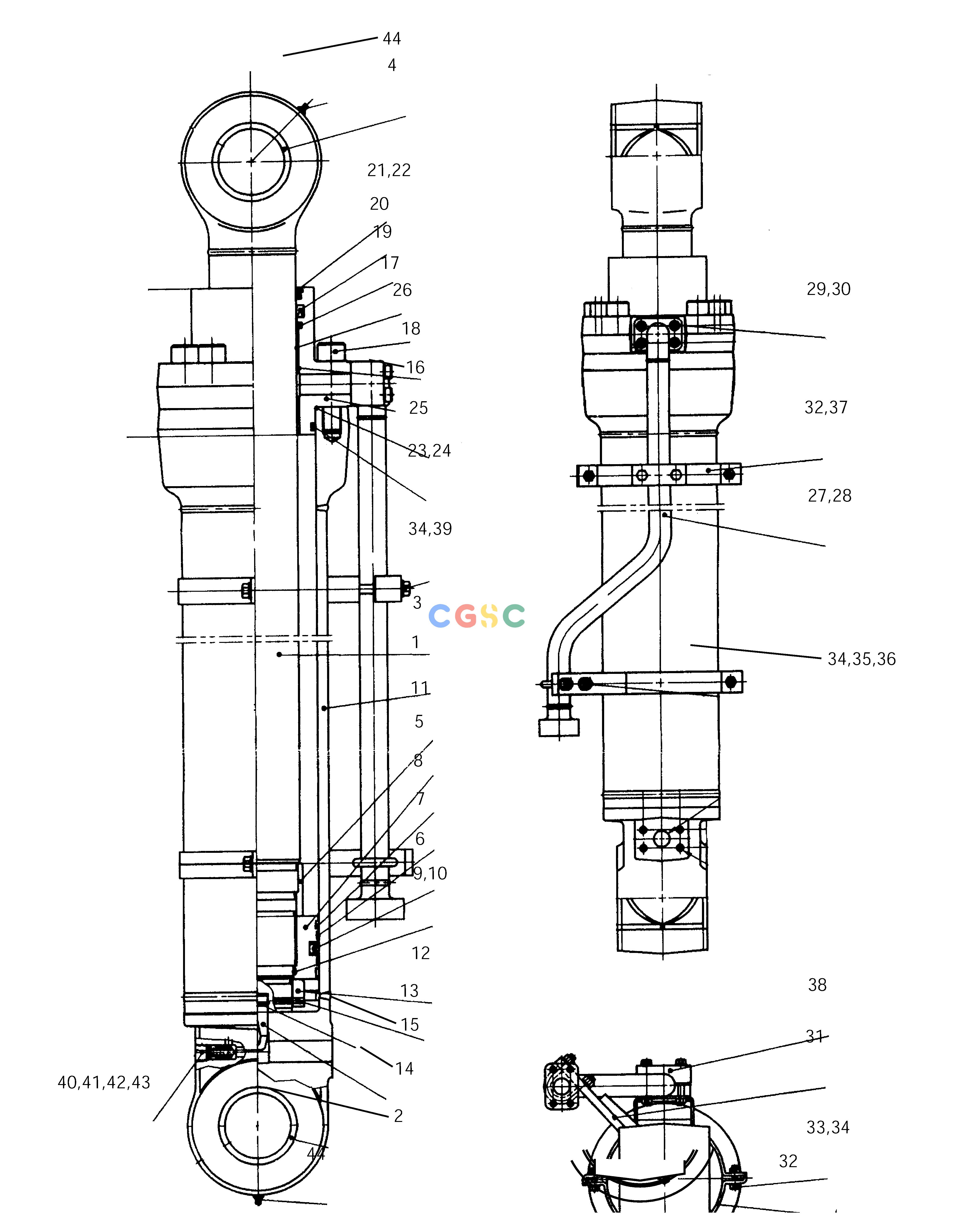斗山零件查询ARM CYLINDER SOLAR 290LC-V Doosan parts catalog online