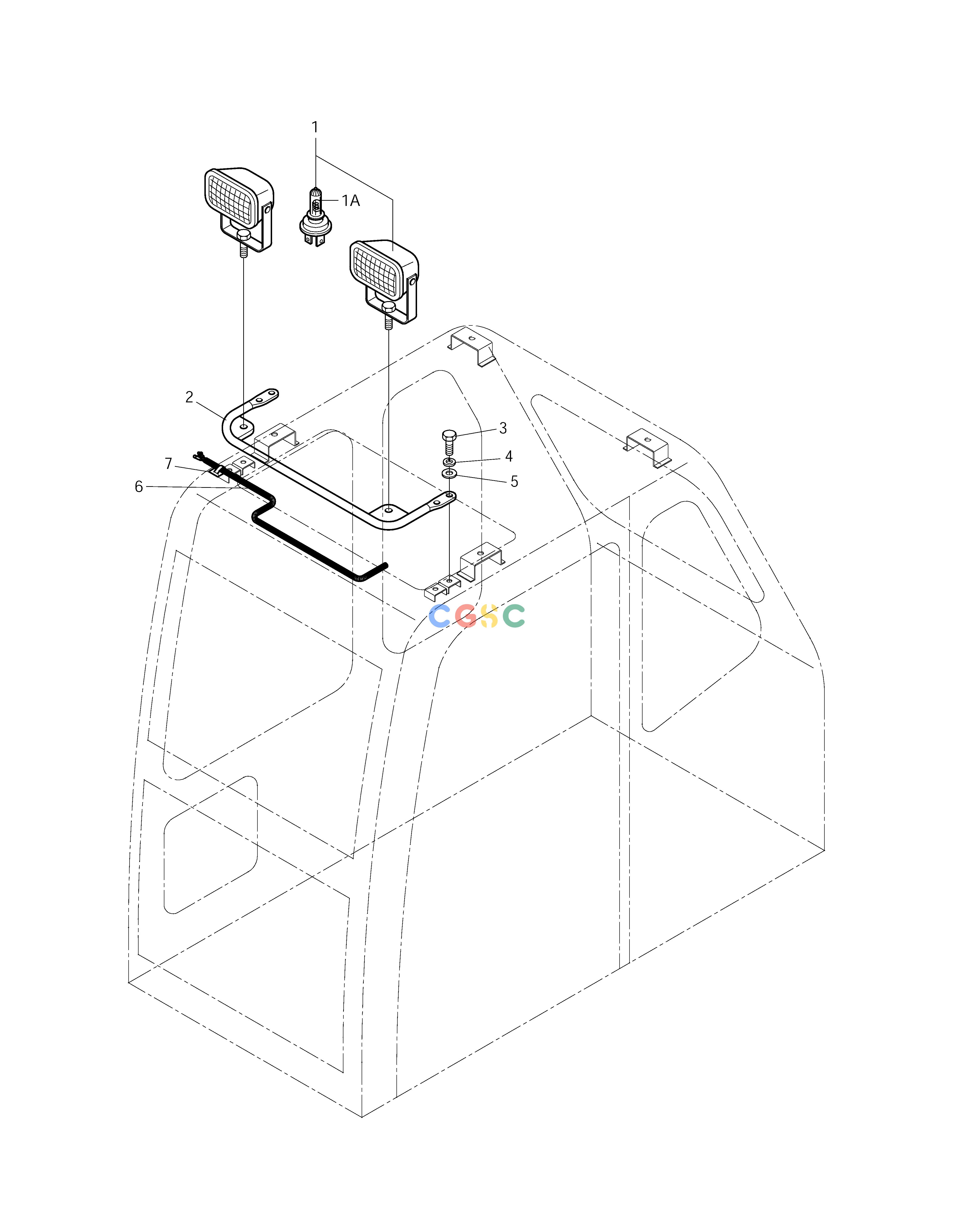 斗山零件查询CABIN LAMP ASS'Y-DHI SOLAR 290LC-V Doosan parts catalog online