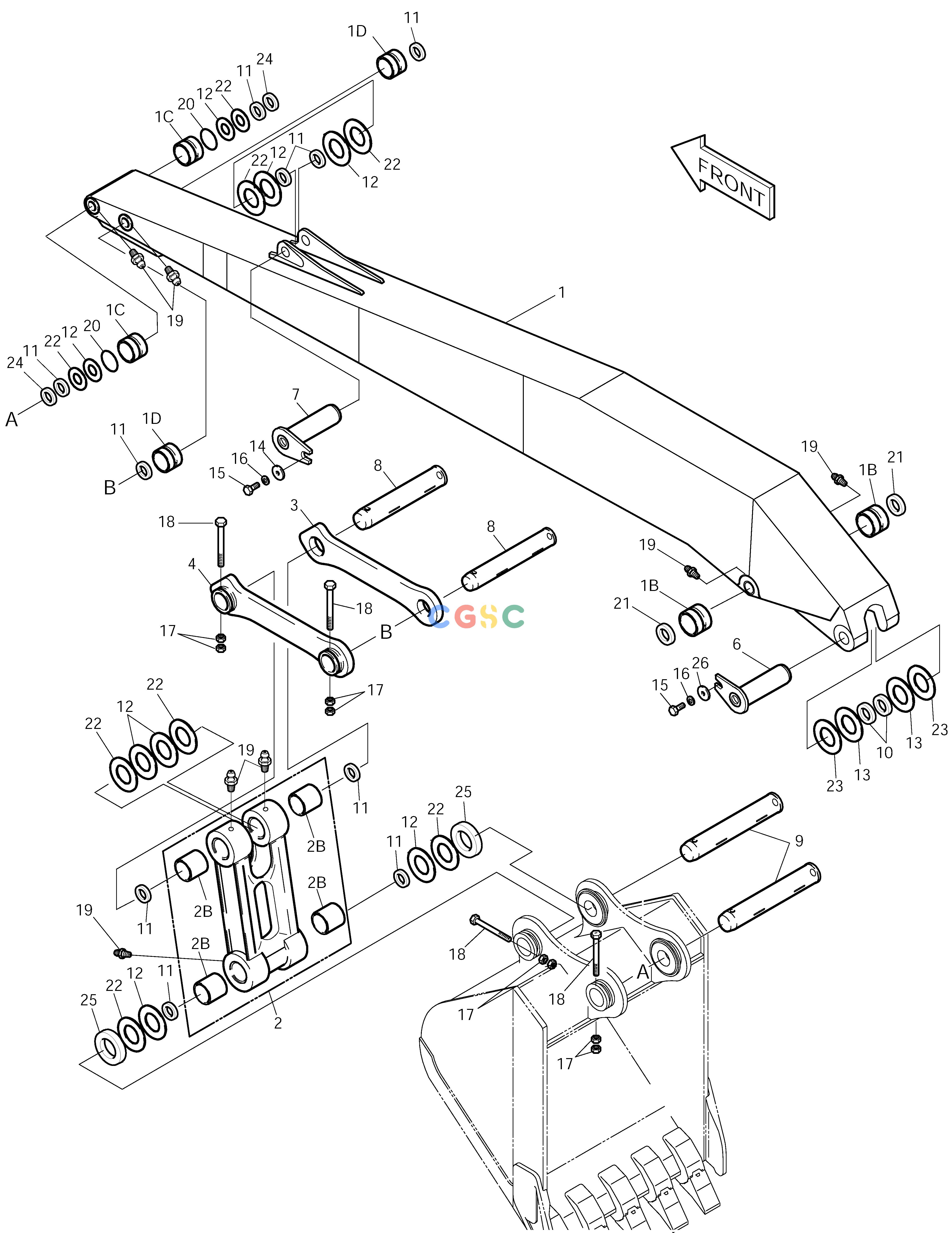 斗山零件查询ARM ASS'Y-7m SOLAR 290LC-V Doosan parts catalog online