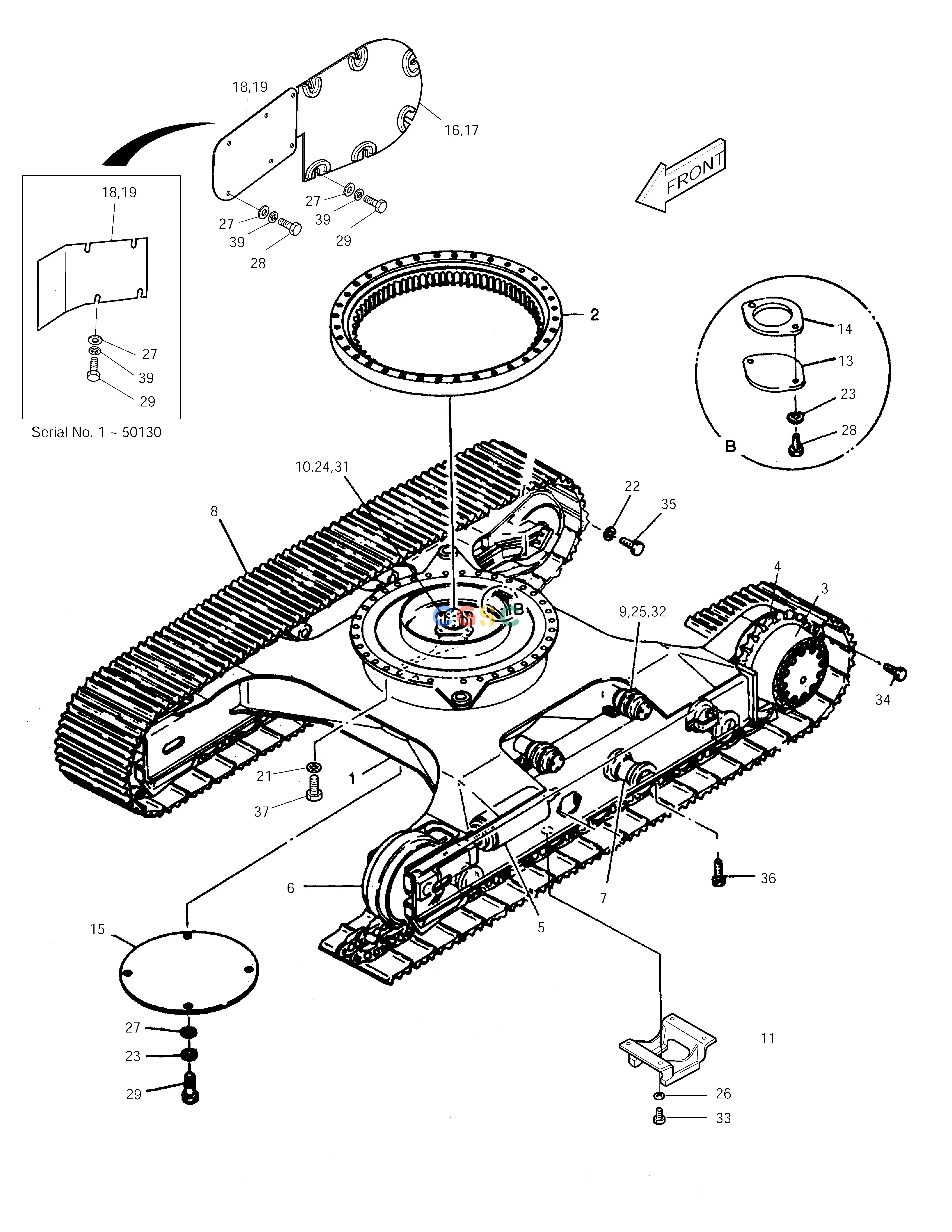 斗山零件查询TRACK-WIDTH 3m SOLAR 290LC-V Doosan parts catalog online