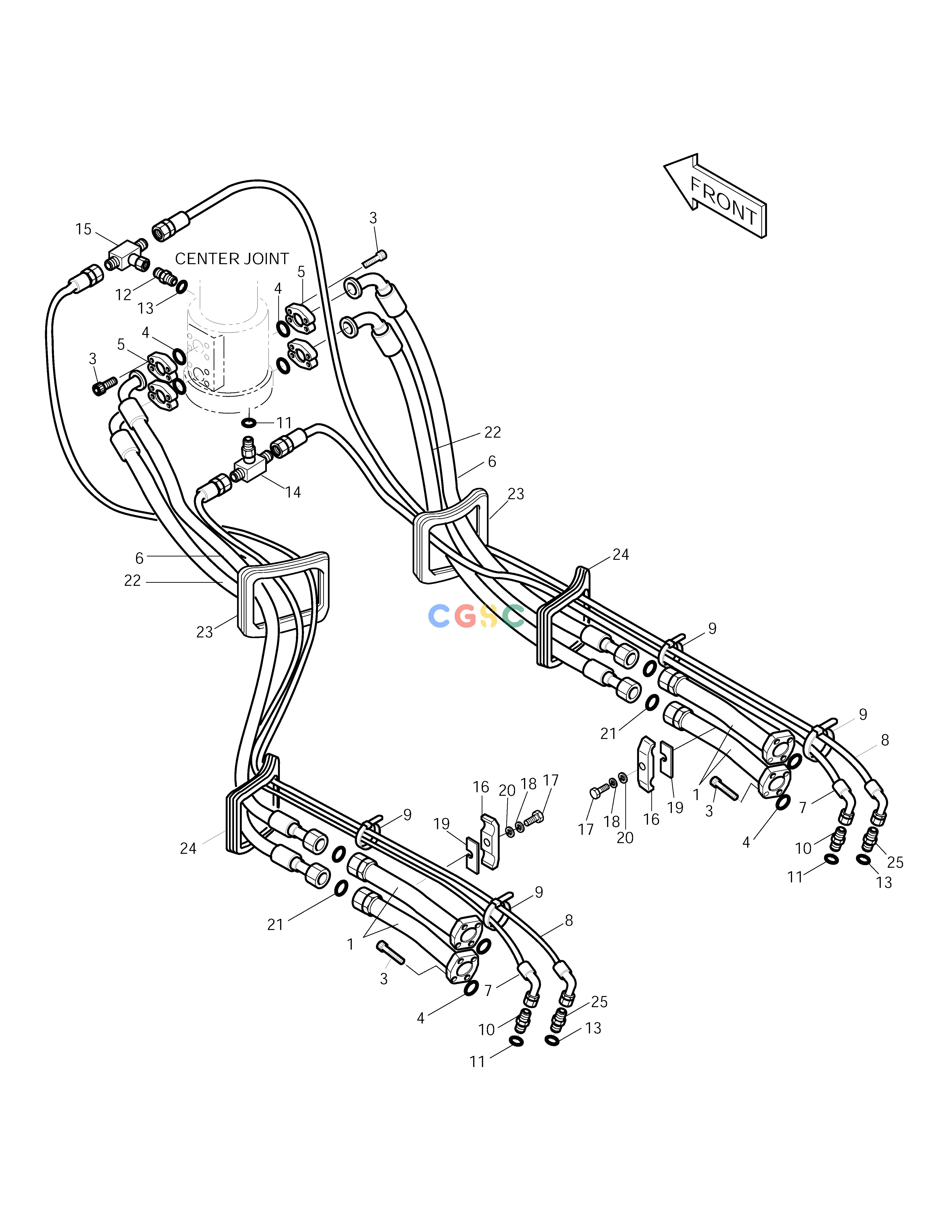 斗山零件查询TRAVEL PIPING-3m TRACK SOLAR 290LC-V Doosan parts catalog online