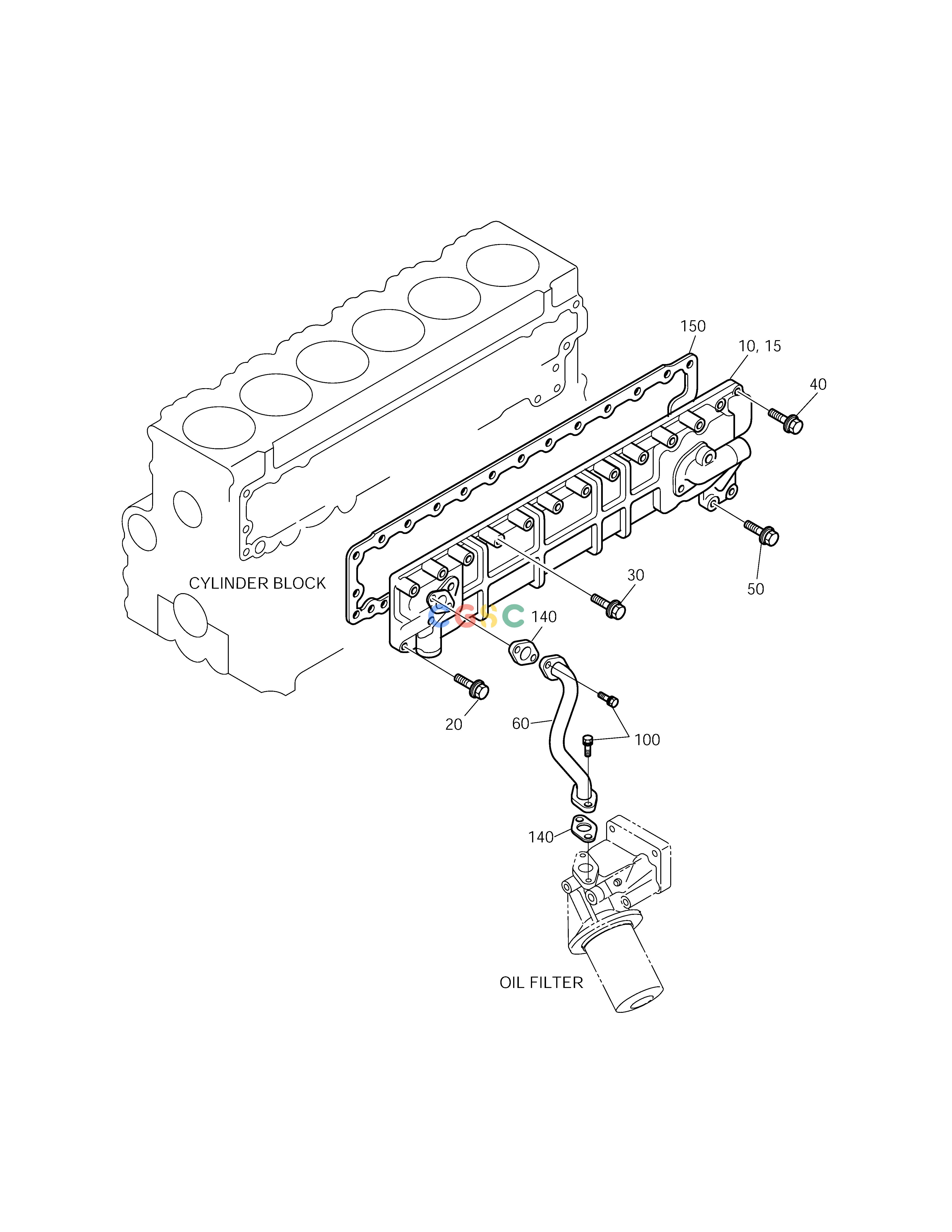斗山零件查询OIL COOLER SOLAR 220LC-V Doosan parts catalog online