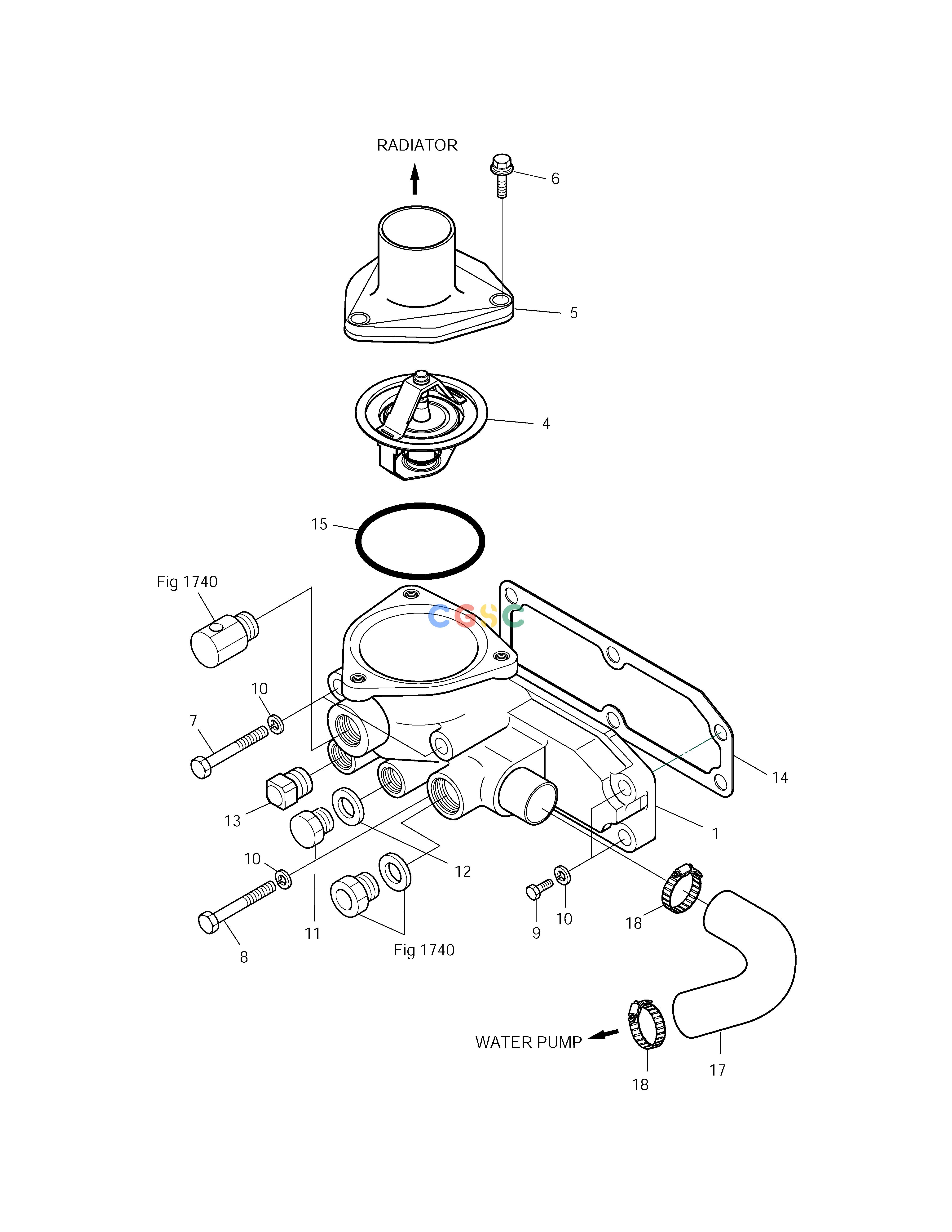 斗山零件查询THERMOSTAT SOLAR 220LC-V Doosan parts catalog online