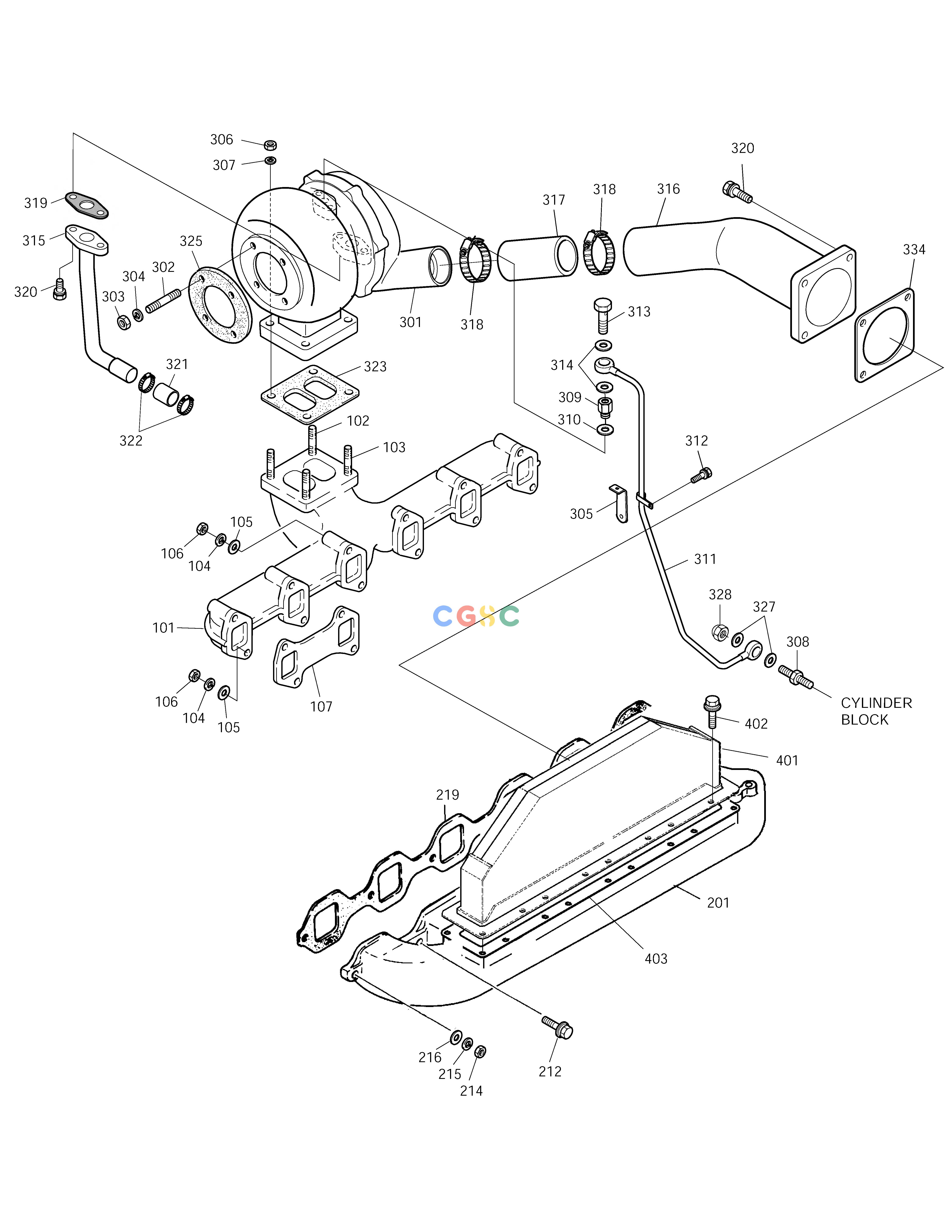 斗山零件查询INTAKE & EXHAUST MANIFOLD SOLAR 220LC-V Doosan parts catalog online