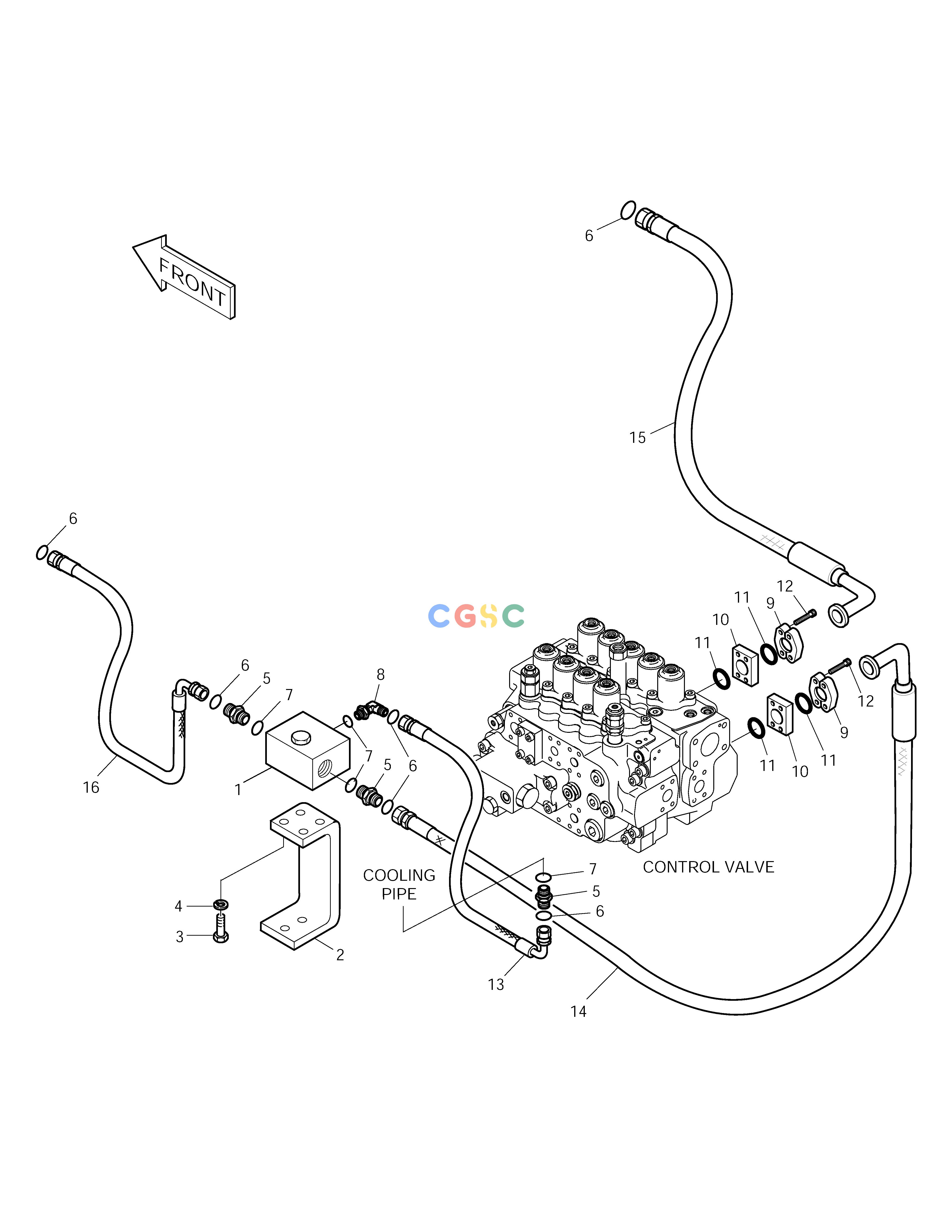 斗山零件查询MAIN PIPING(6) SOLAR 220LC-V Doosan parts catalog online
