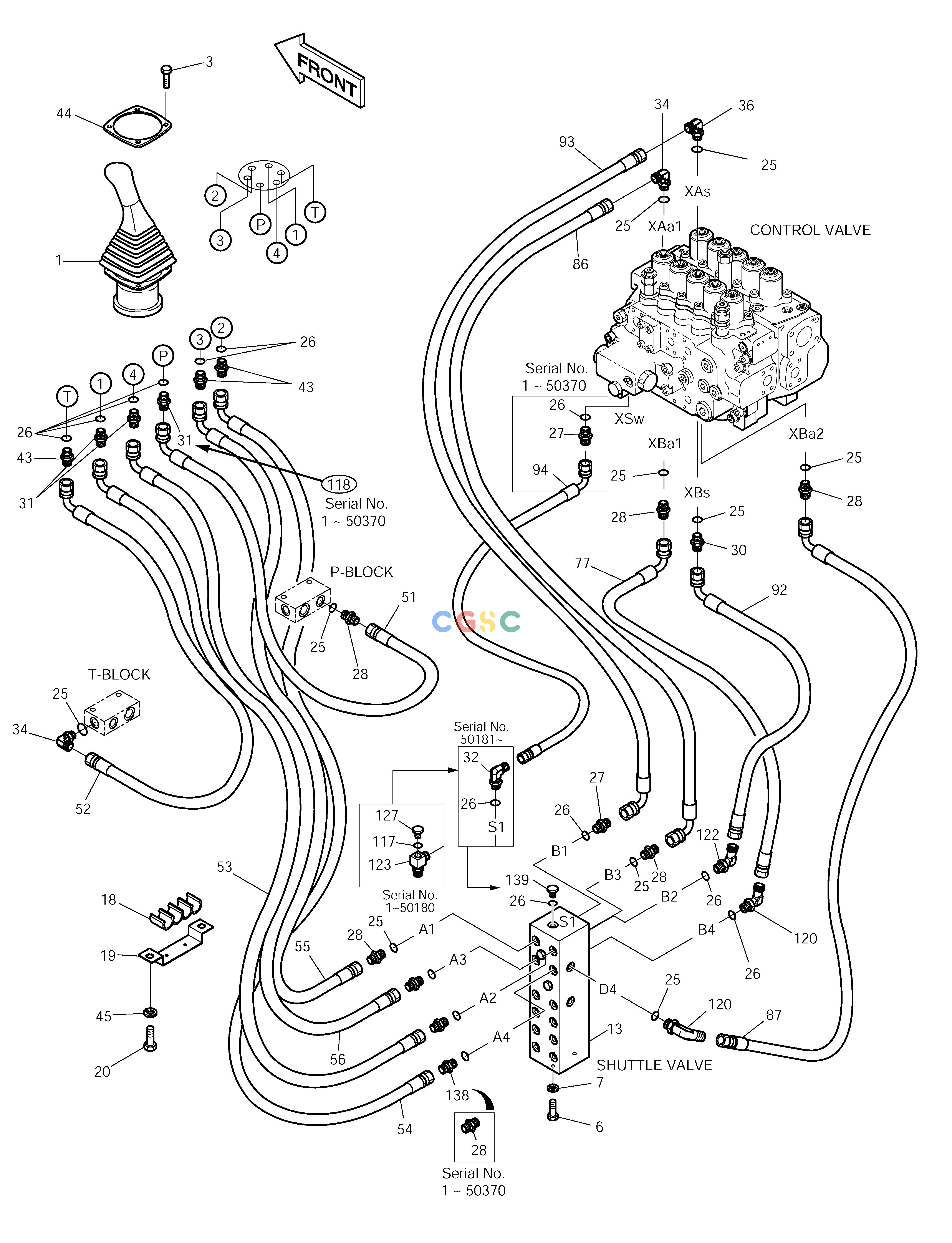 斗山零件查询PILOT PIPING(4) SOLAR 220LC-V Doosan parts catalog online