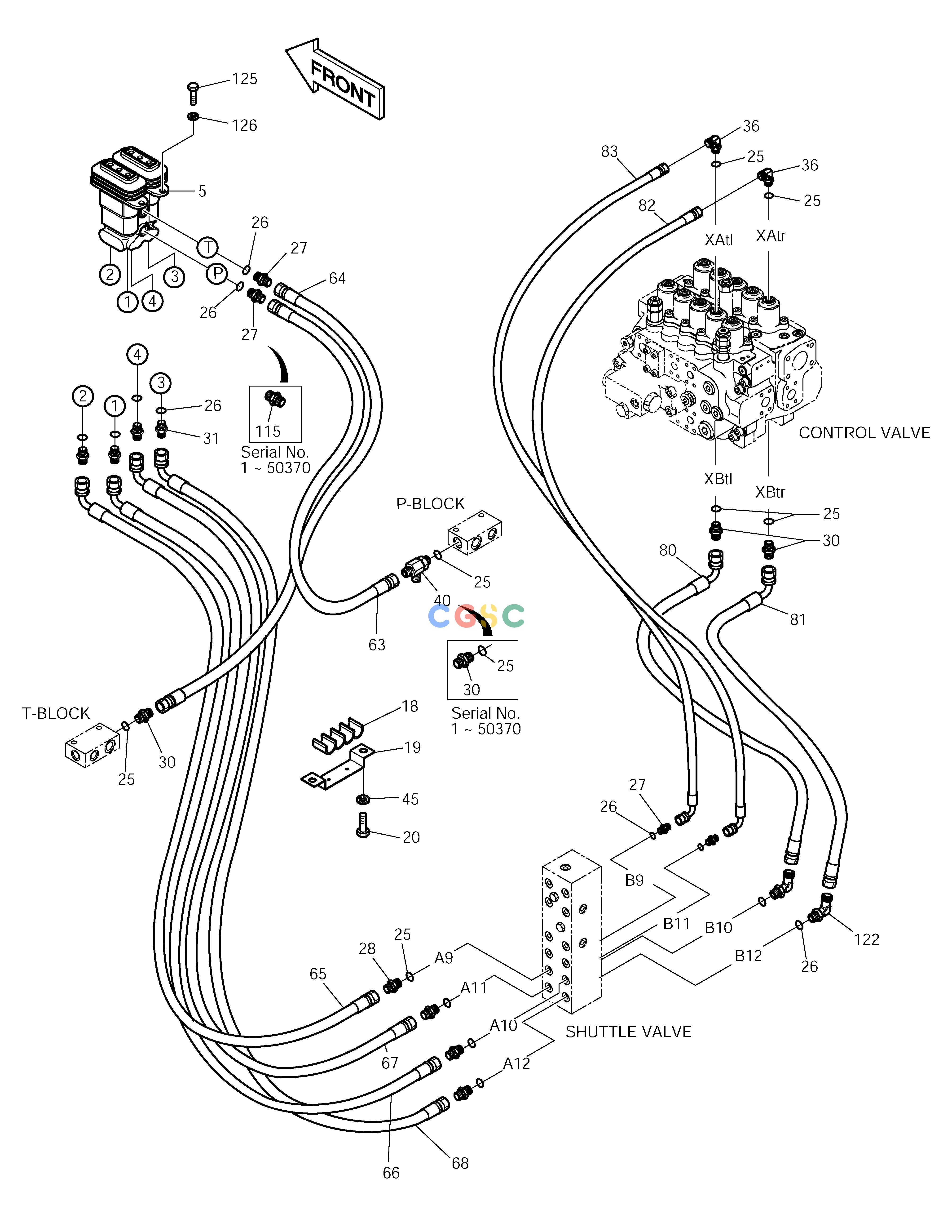 斗山零件查询PILOT PIPING(6) SOLAR 220LC-V Doosan parts catalog online