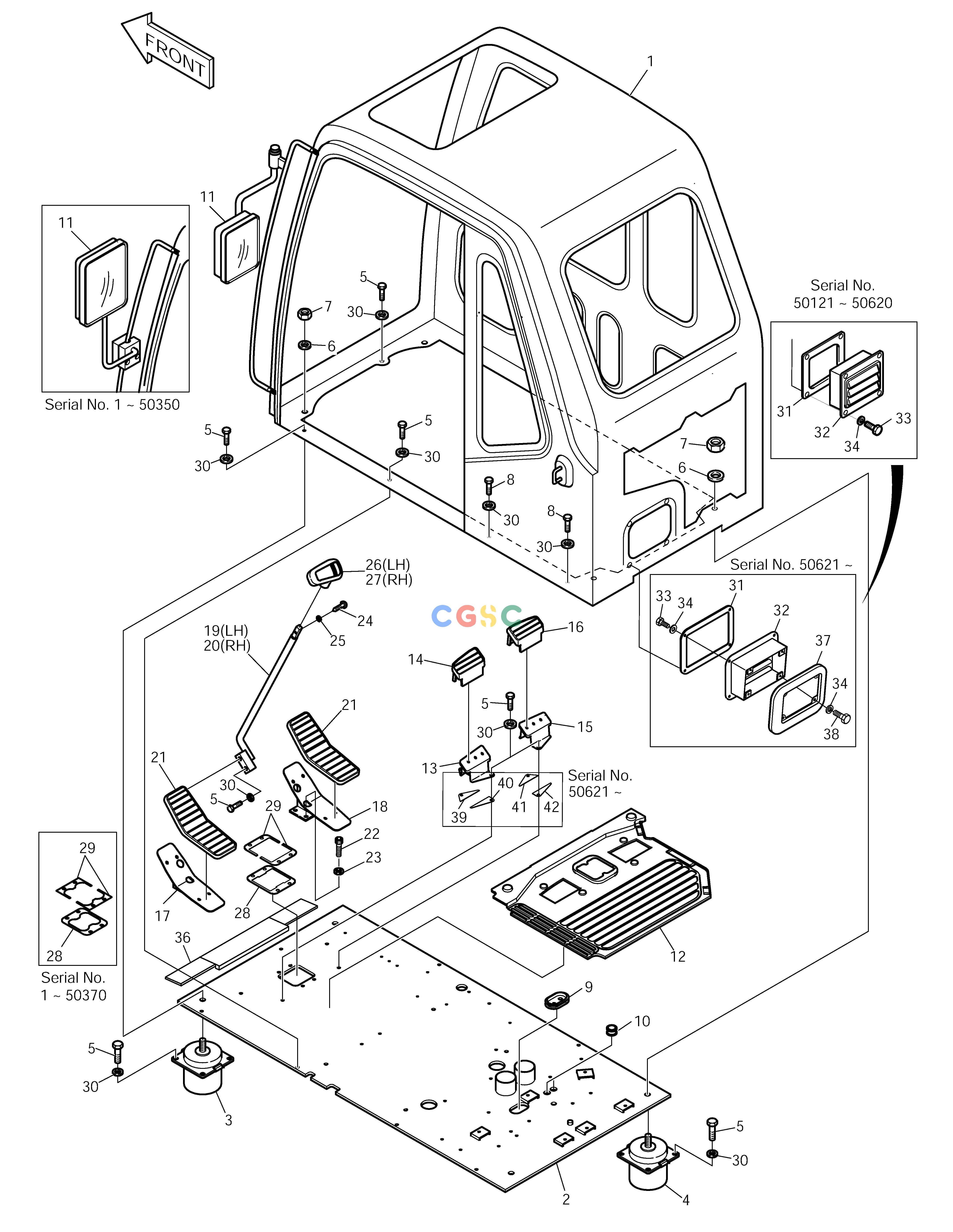 斗山零件查询CABIN ASS'Y SOLAR 220LC-V Doosan parts catalog online