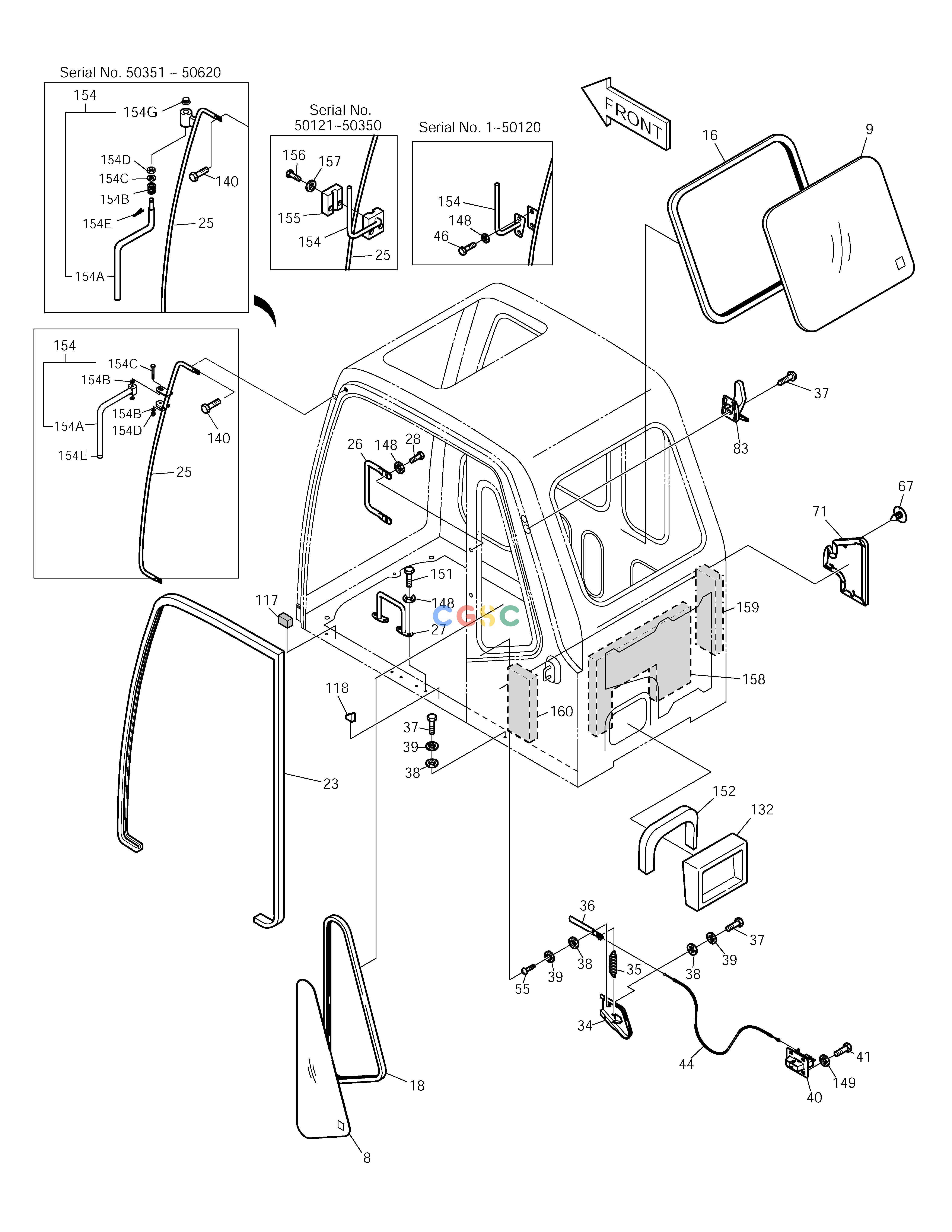 斗山零件查询CABIN(2) SOLAR 220LC-V Doosan parts catalog online