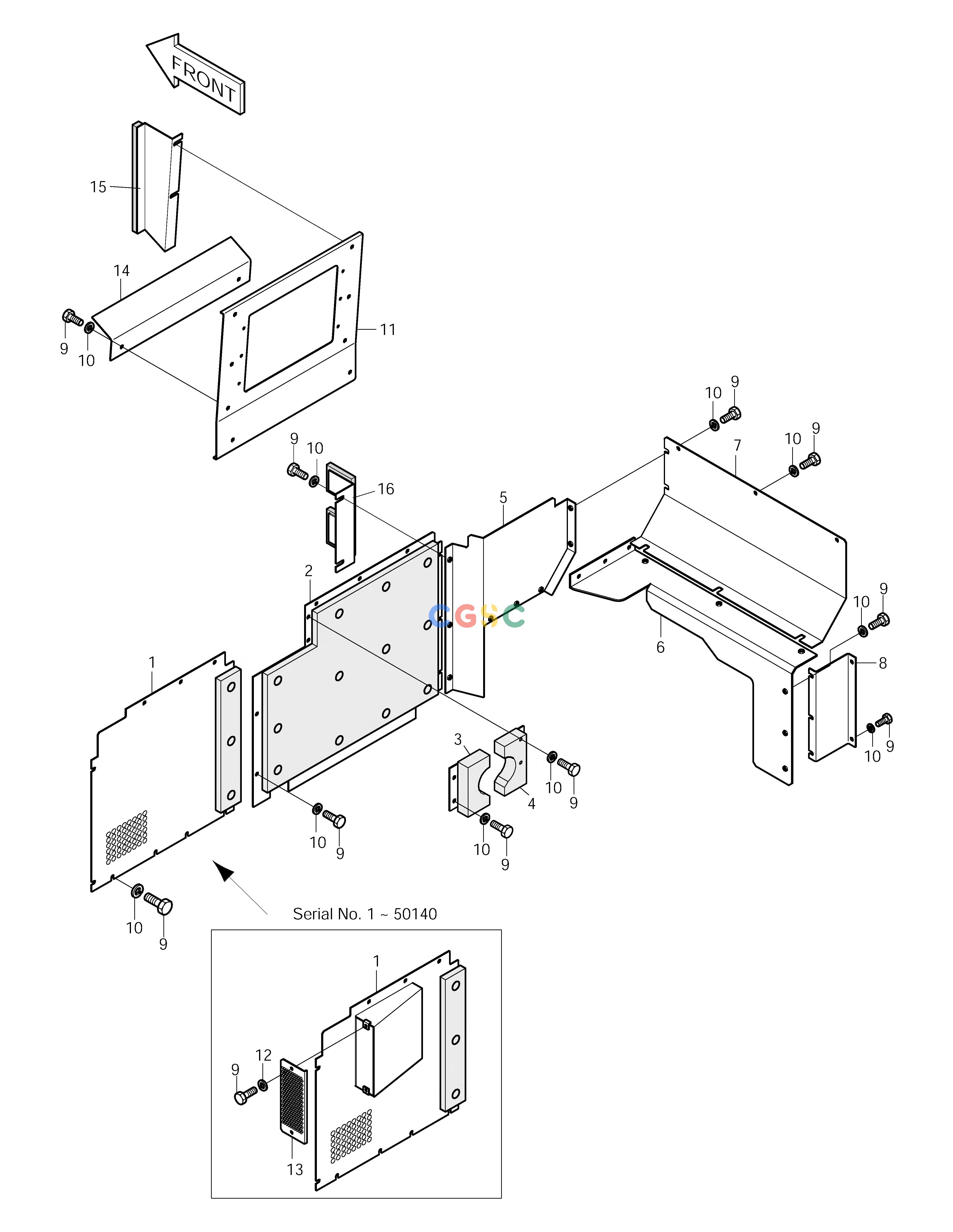 斗山零件查询BAFFLE ASS'Y SOLAR 220LC-V Doosan parts catalog online