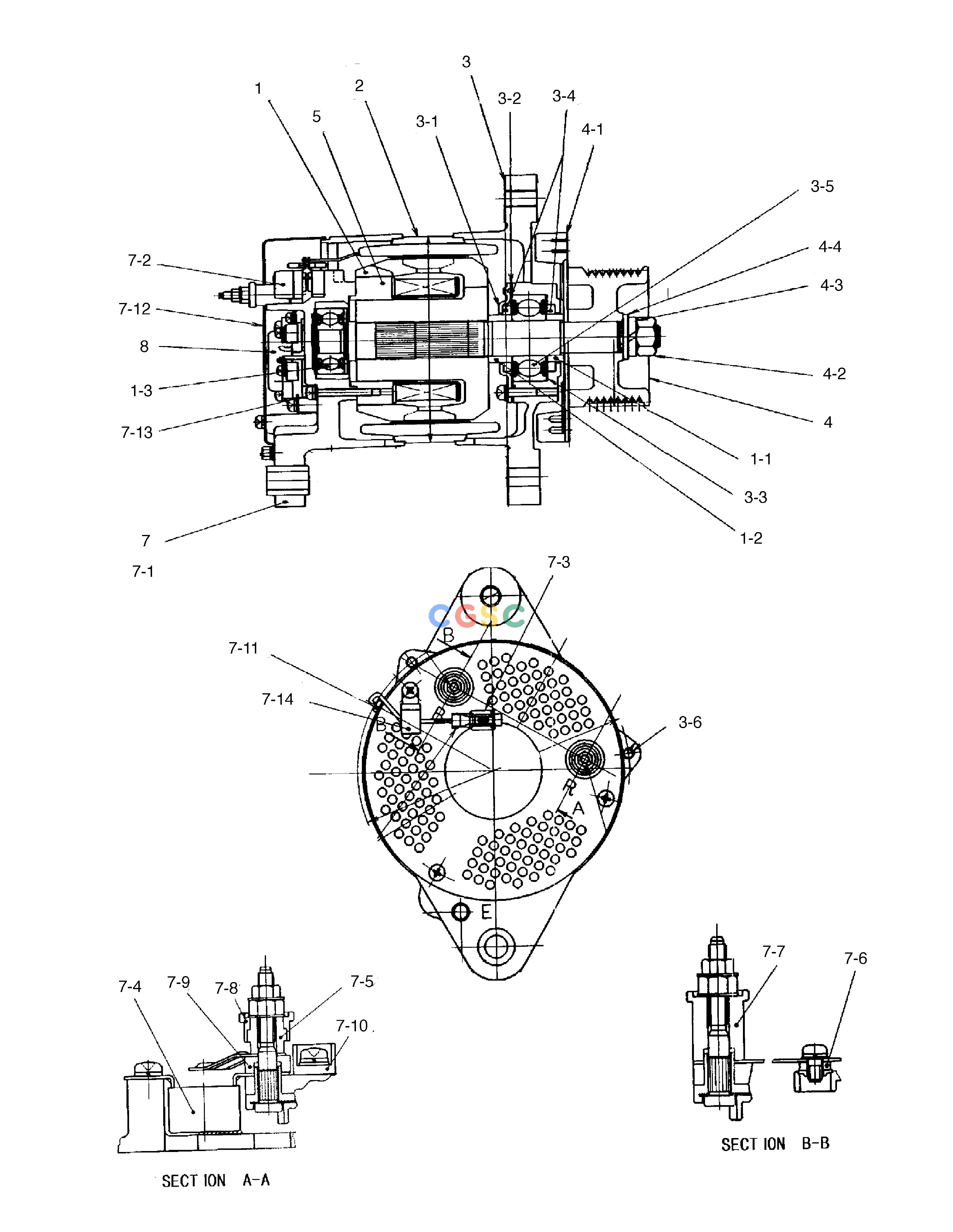 斗山零件查询ALTERNATOR SOLAR 220LC-V Doosan parts catalog online