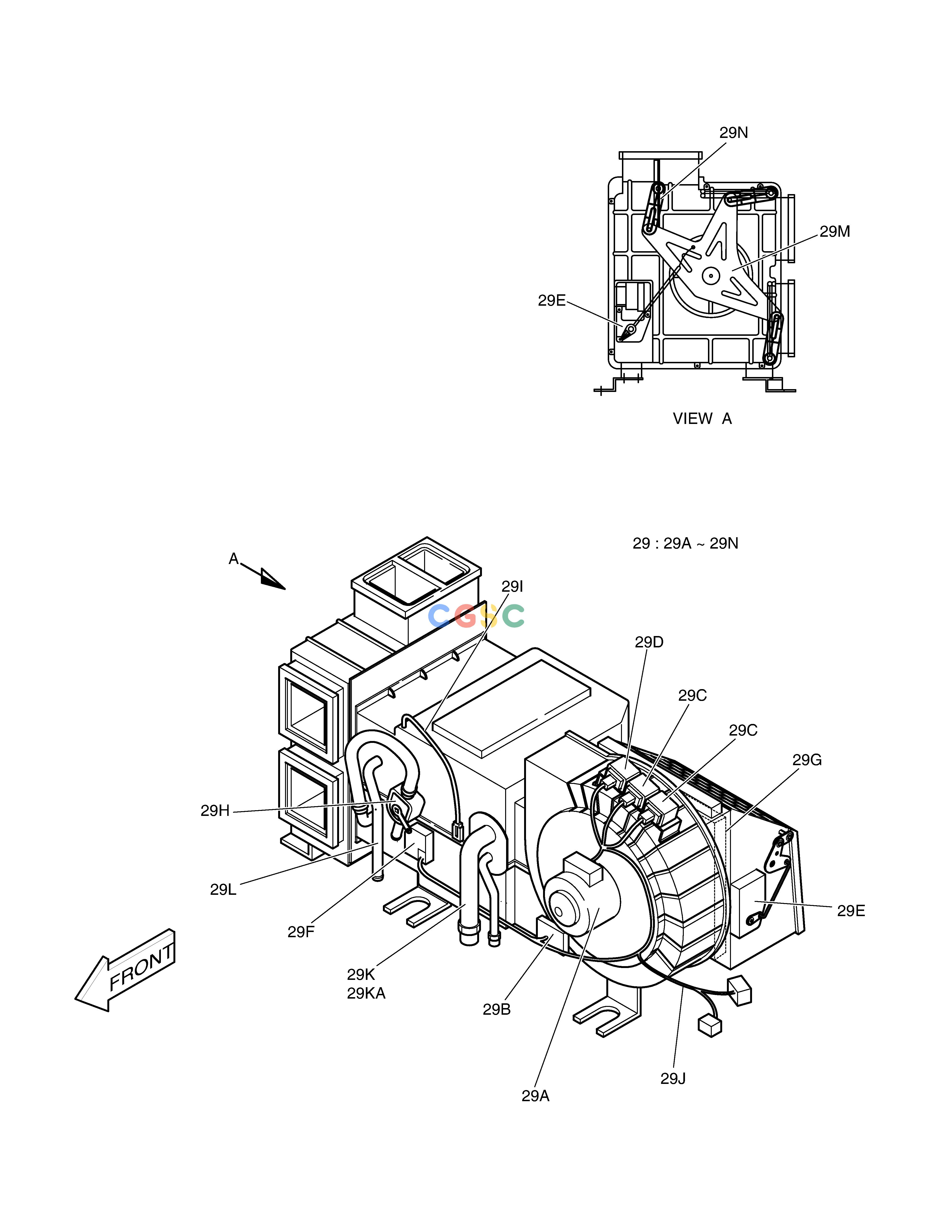 斗山零件查询AIR CONDITIONER (2)-AIRCON UNIT SOLAR 220LC-V Doosan parts catalog online