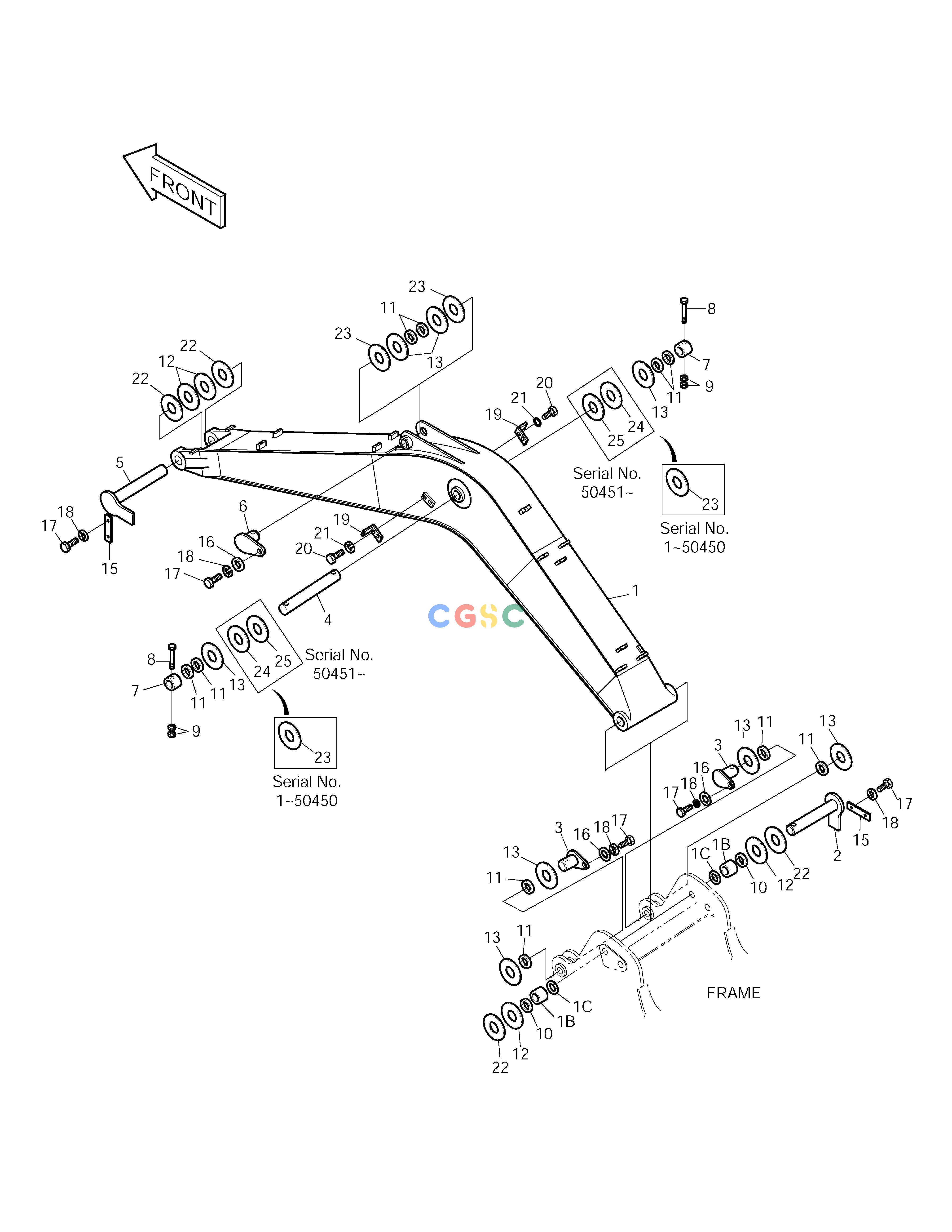 斗山零件查询BOOM ASS'Y-5.7m SOLAR 220LC-V Doosan parts catalog online