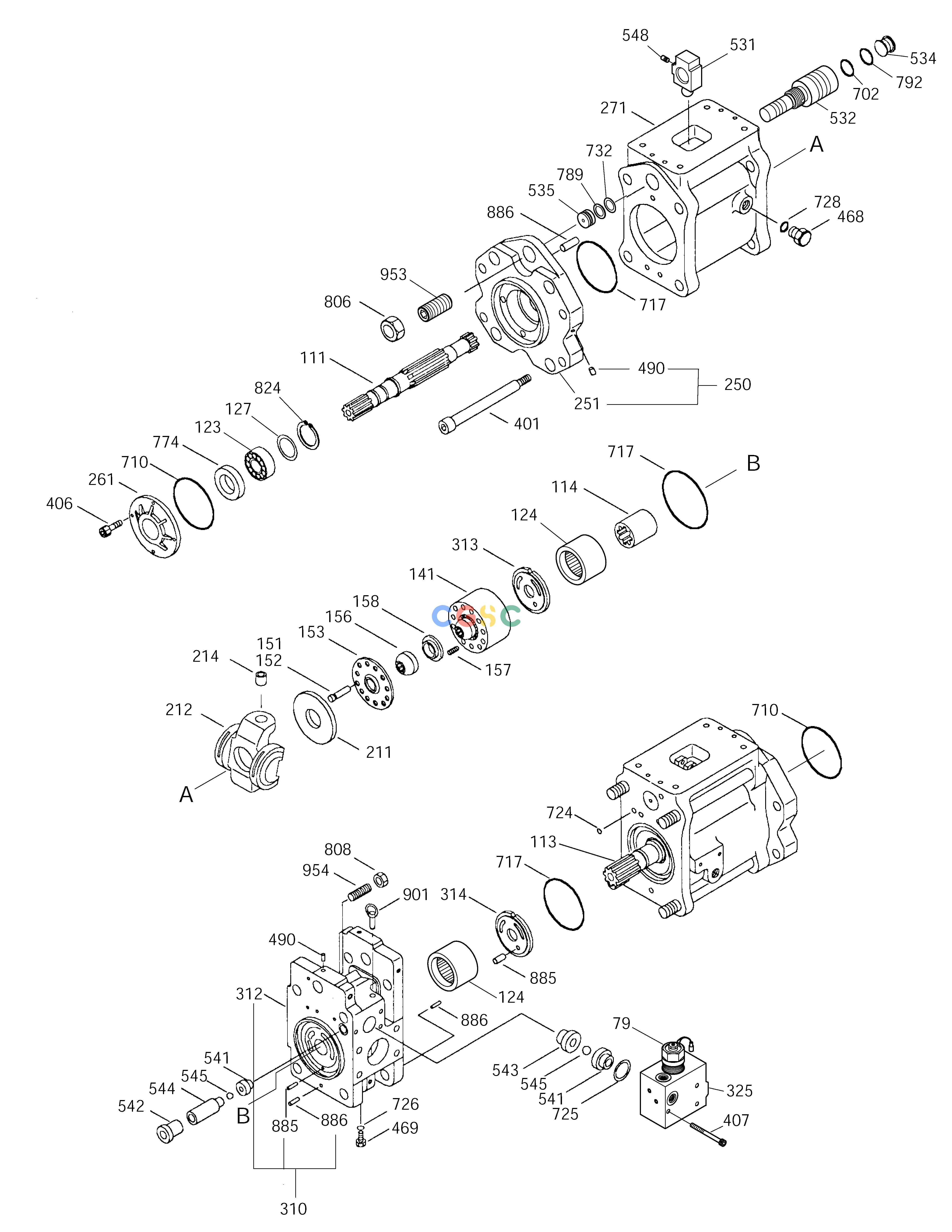 斗山零件查询MAIN PUMP SOLAR 220LC-V Doosan parts catalog online