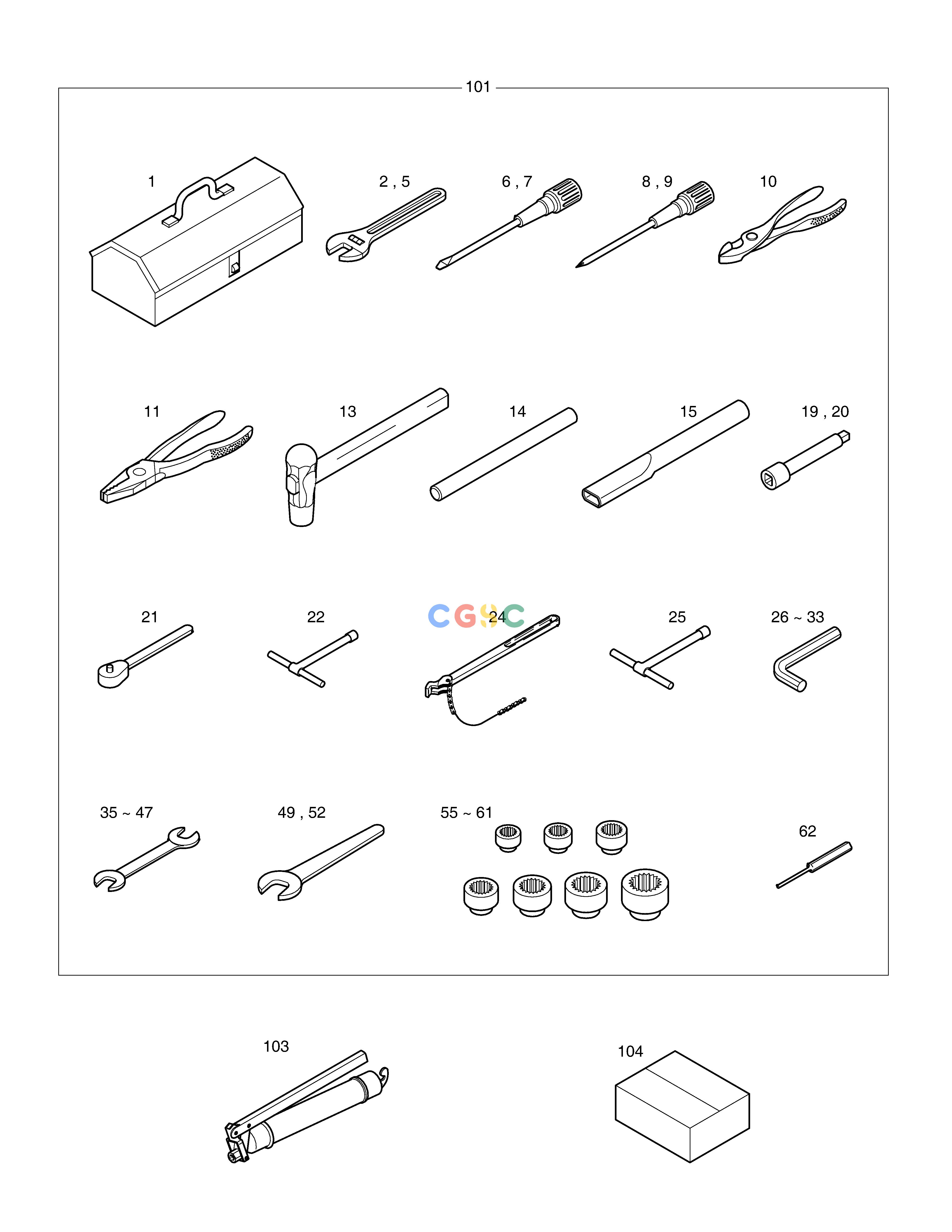 斗山零件查询TOOLS ASS'Y SOLAR 220LC-V Doosan parts catalog online