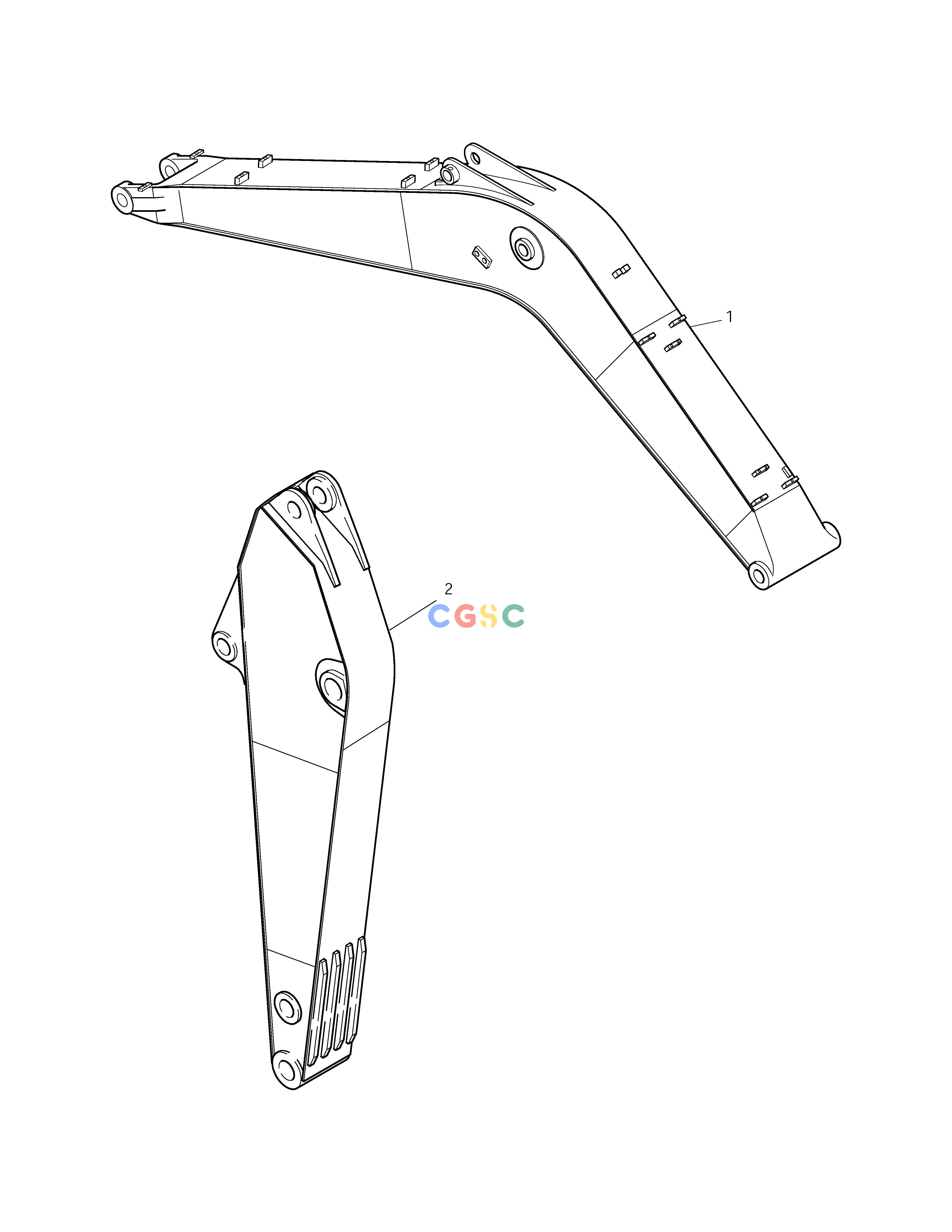 斗山零件查询BOOM & ARM BREAKER SOLAR 220LC-V Doosan parts catalog online