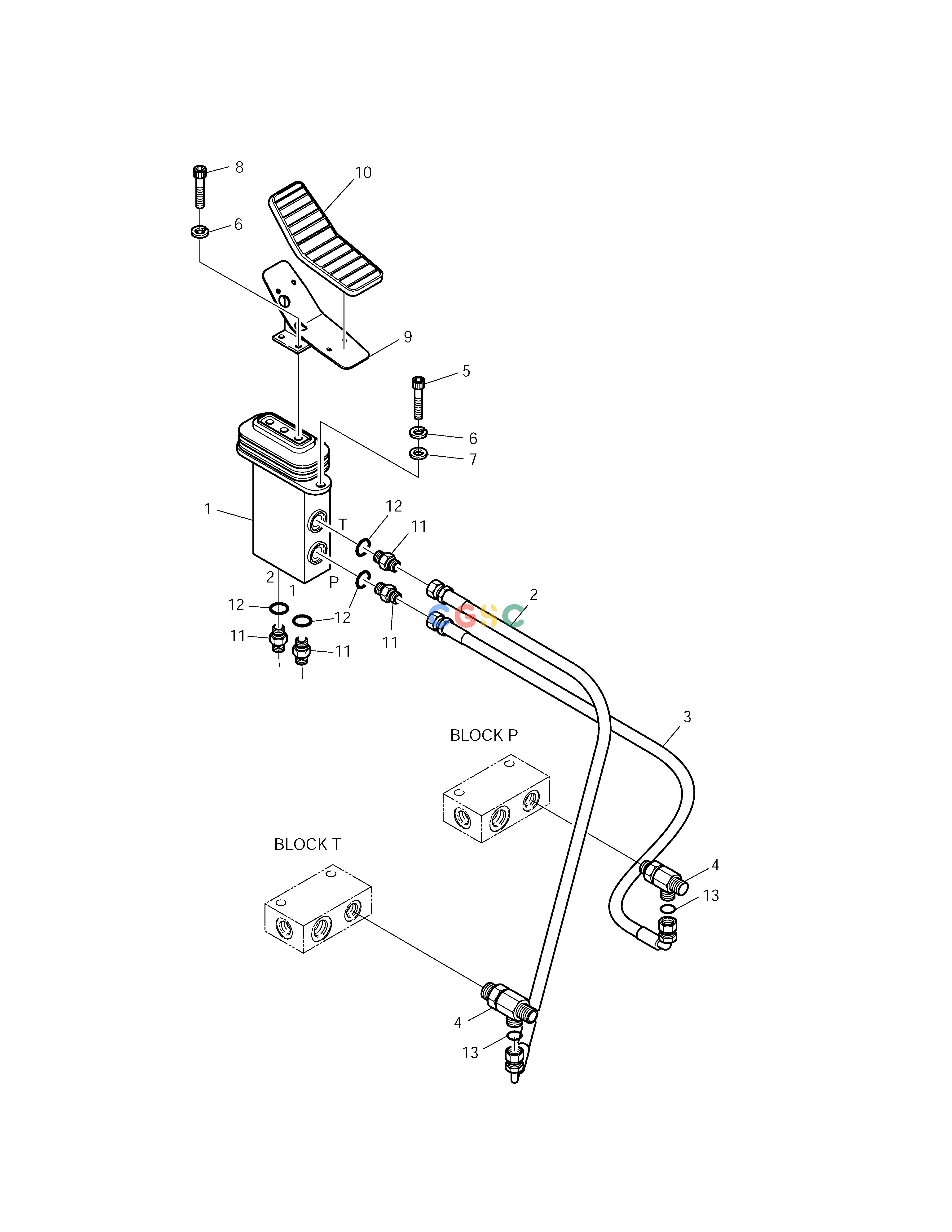 斗山零件查询PEDAL INSTALL-ROTATION & TILTING SOLAR 220LC-V Doosan parts catalog online
