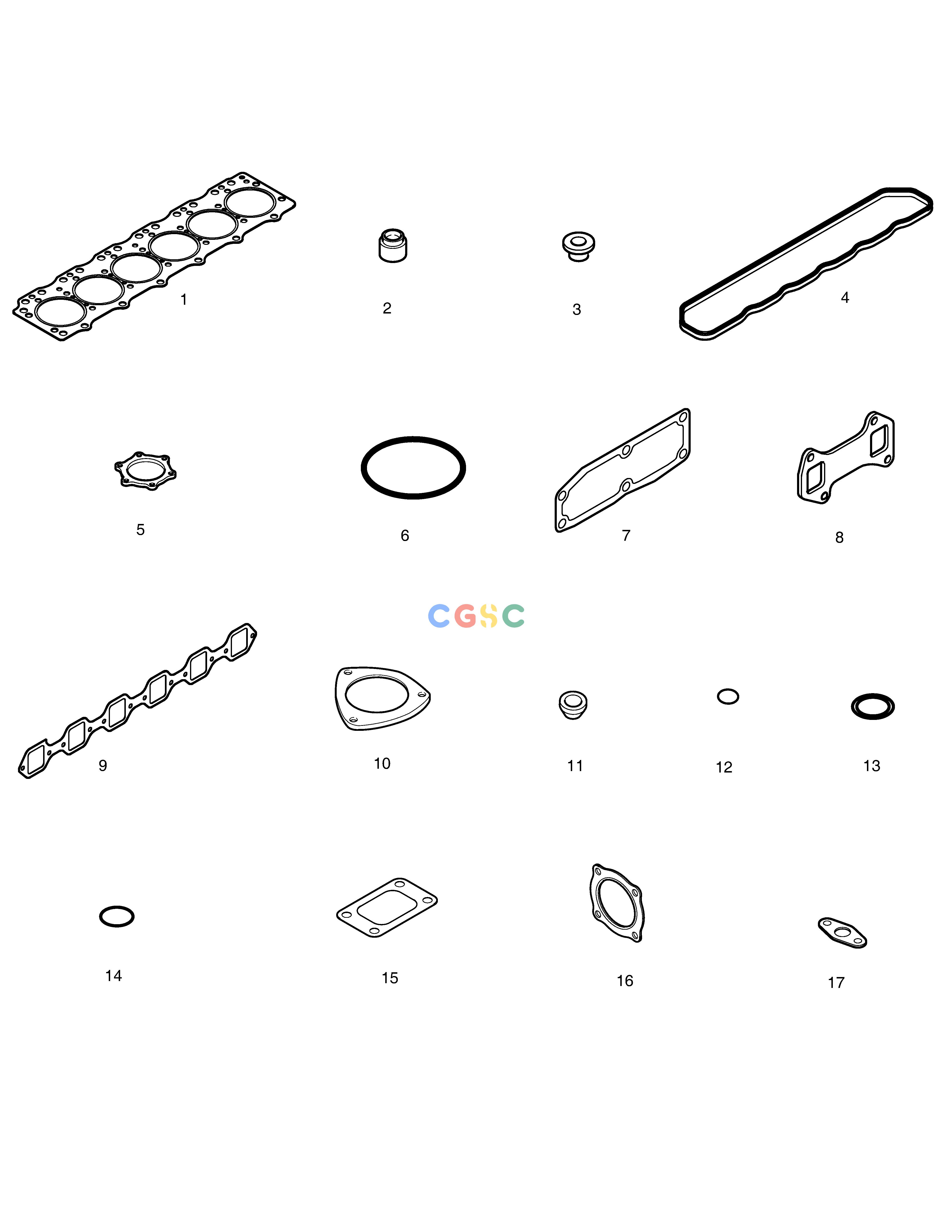 斗山零件查询OVER HAUL GASKET KIT-TOP SOLAR 130LC-V Doosan parts catalog online