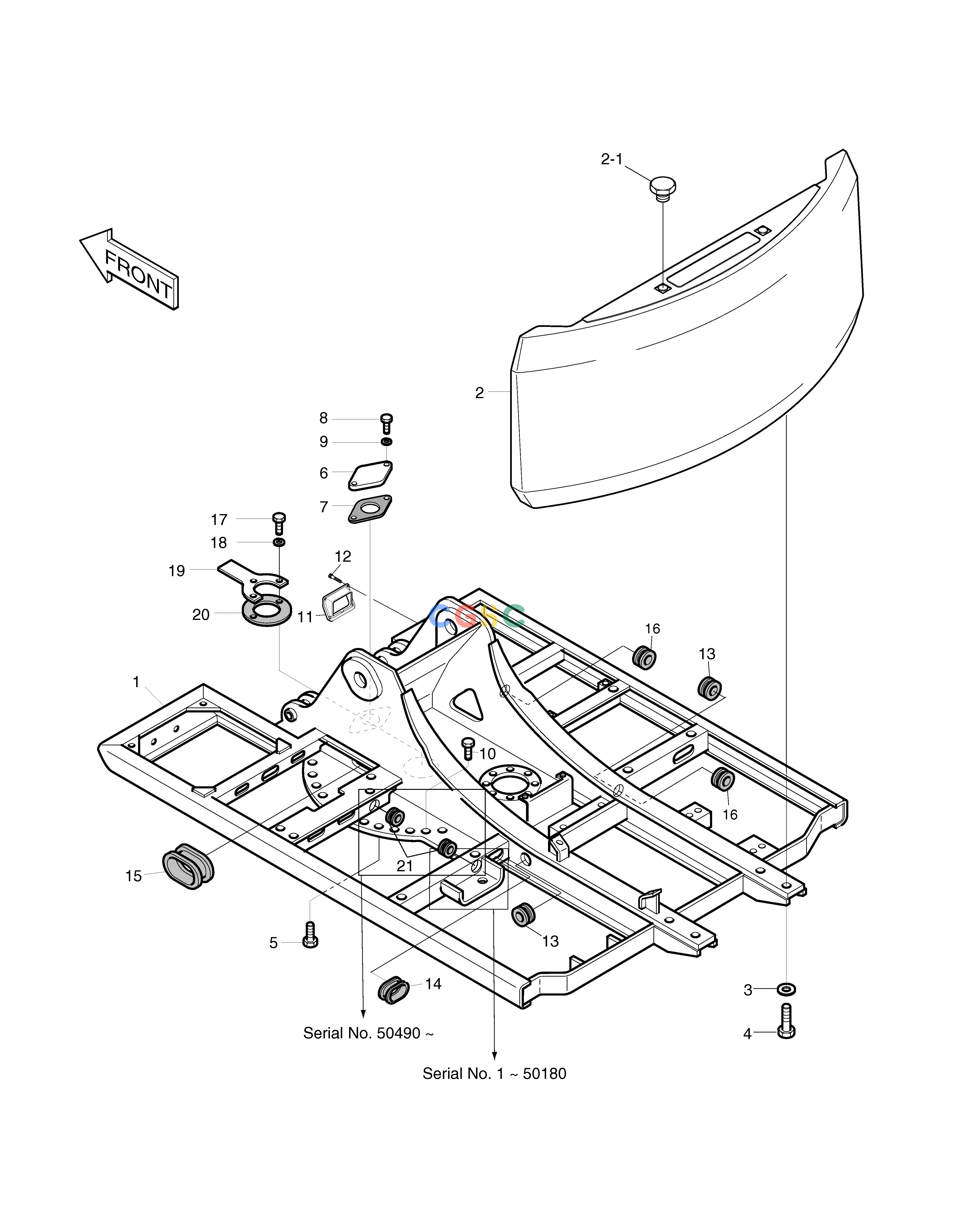 斗山零件查询MAIN FRAME SOLAR 130LC-V Doosan parts catalog online
