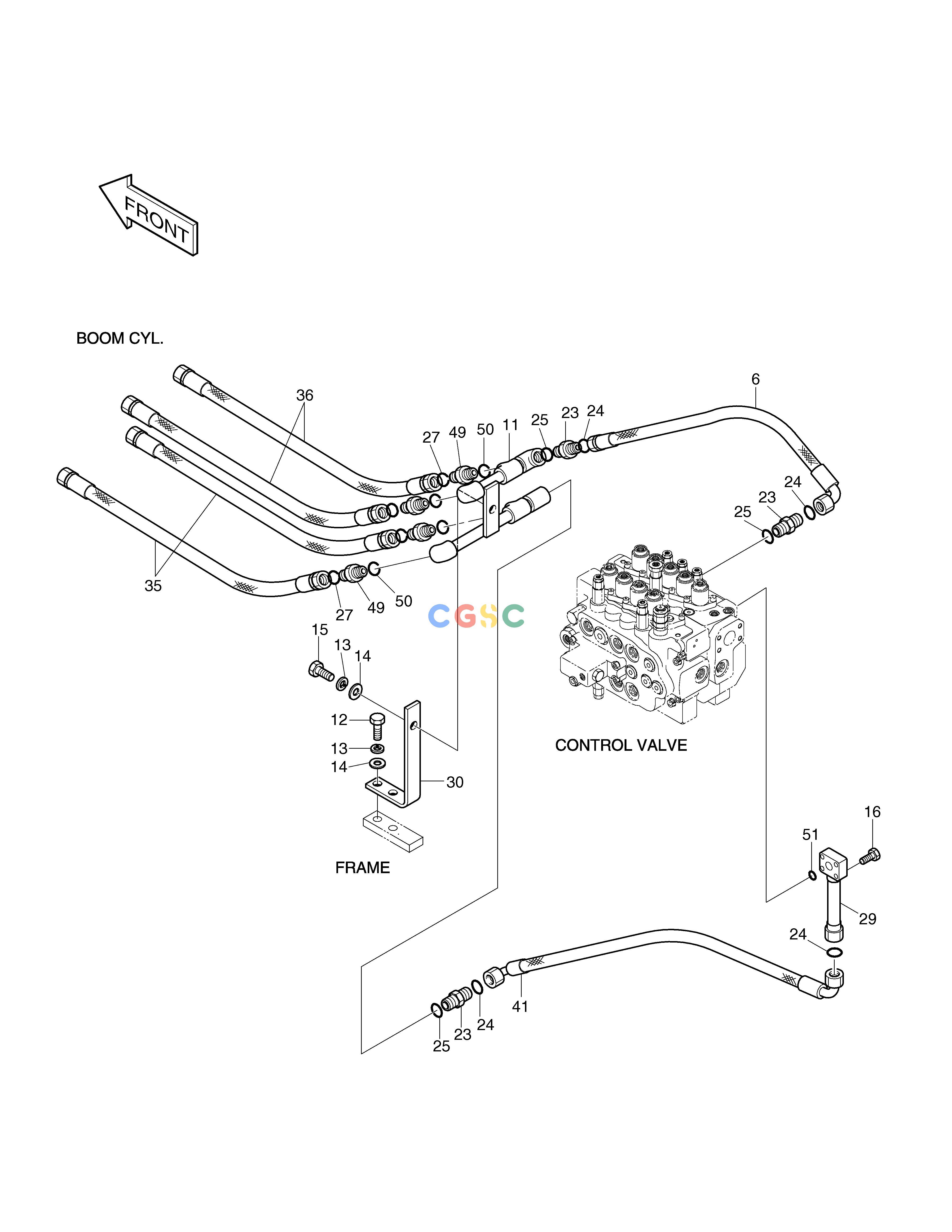 斗山零件查询MAIN PIPING(4) SOLAR 130LC-V Doosan parts catalog online