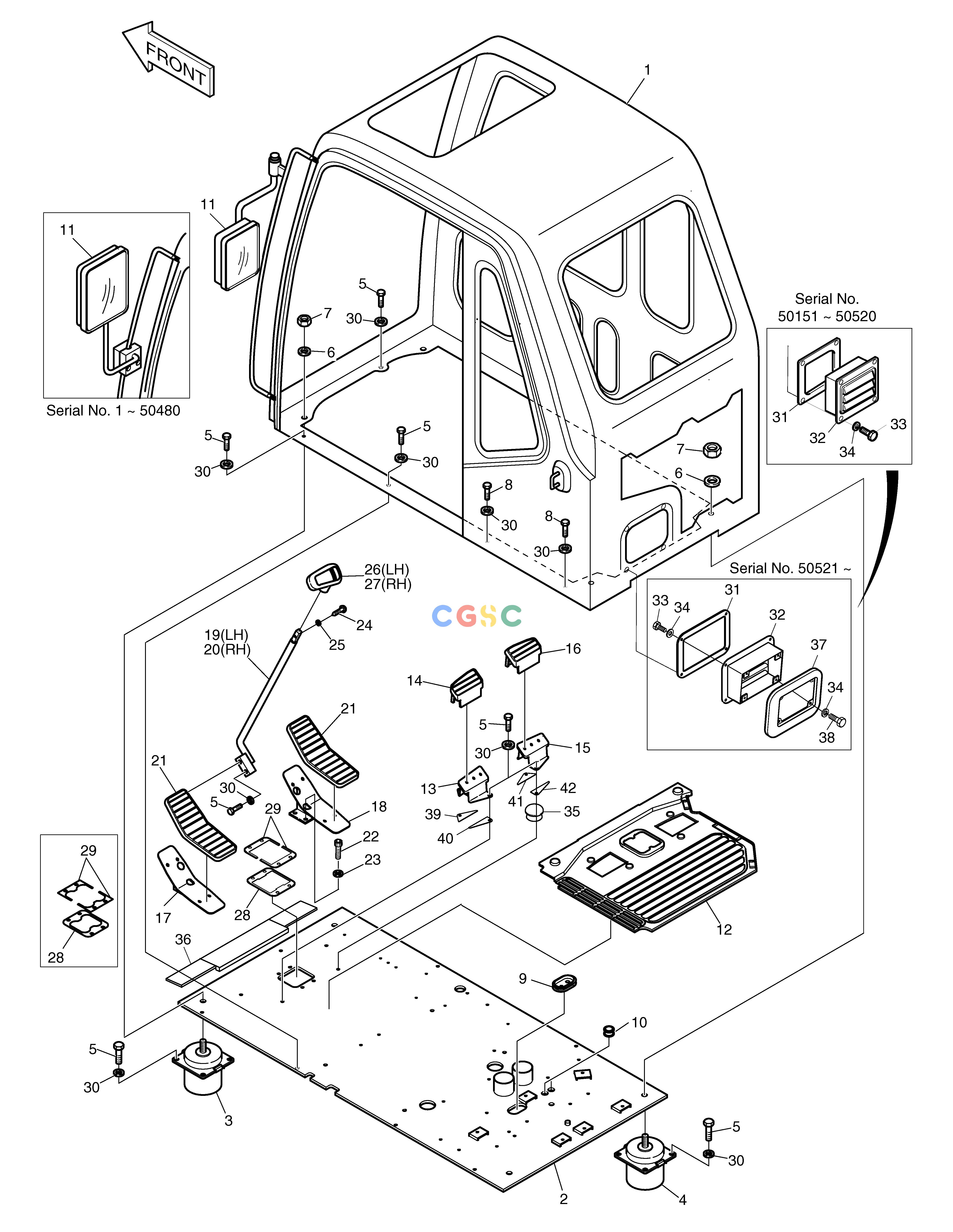 斗山零件查询CABIN ASS'Y SOLAR 130LC-V Doosan parts catalog online
