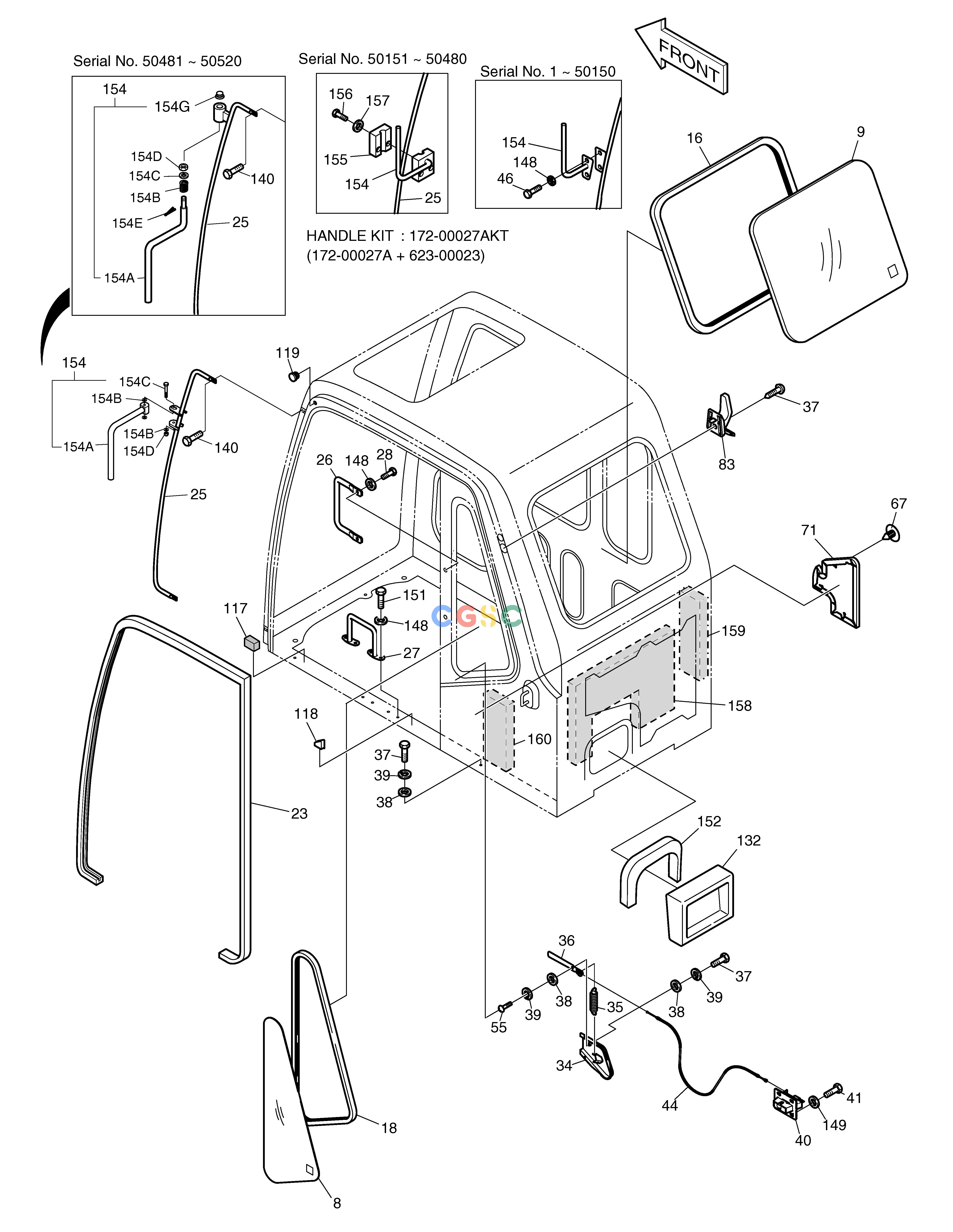 斗山零件查询CABIN(2) SOLAR 130LC-V Doosan parts catalog online