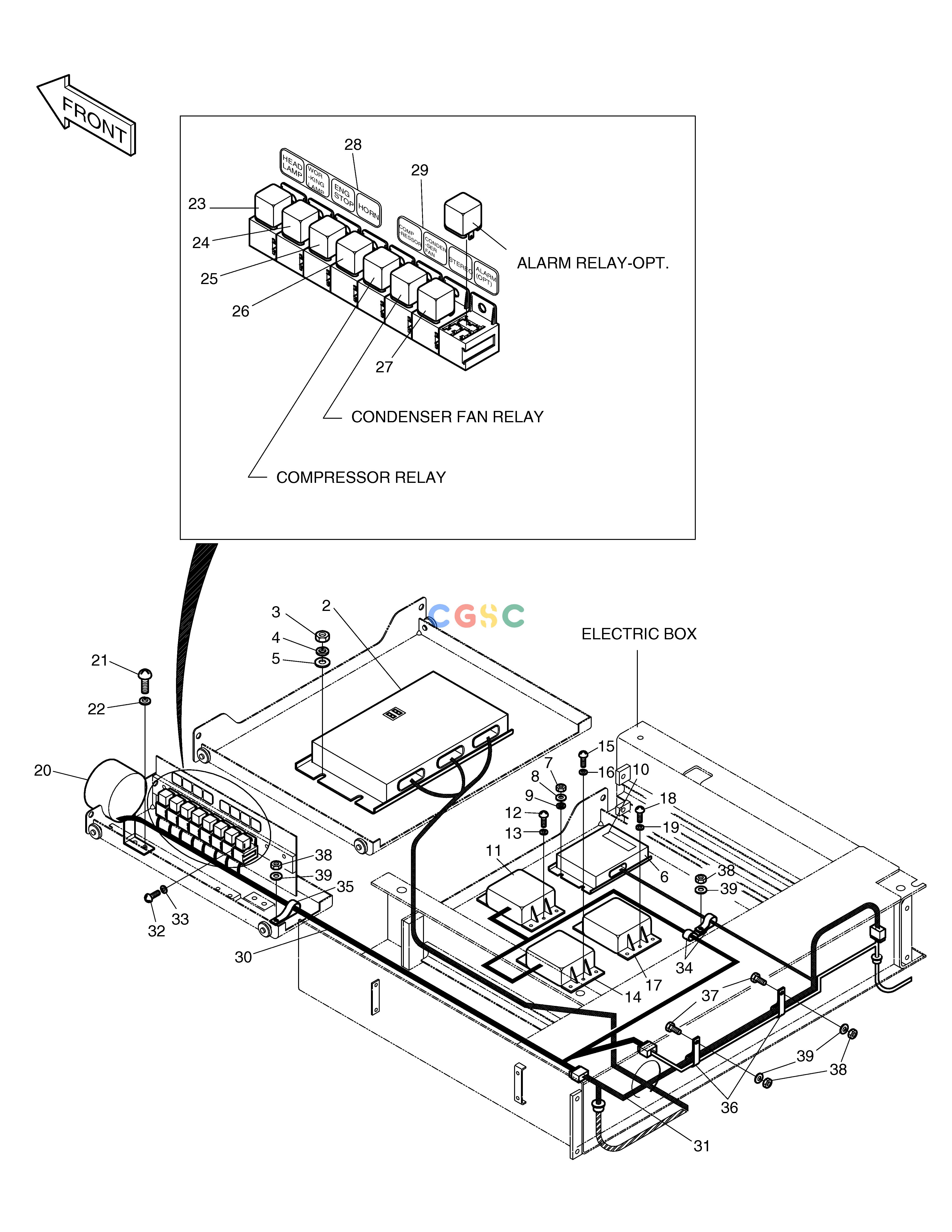 斗山零件查询ELECTRIC BOX ASS'Y(2) SOLAR 130LC-V Doosan parts catalog online