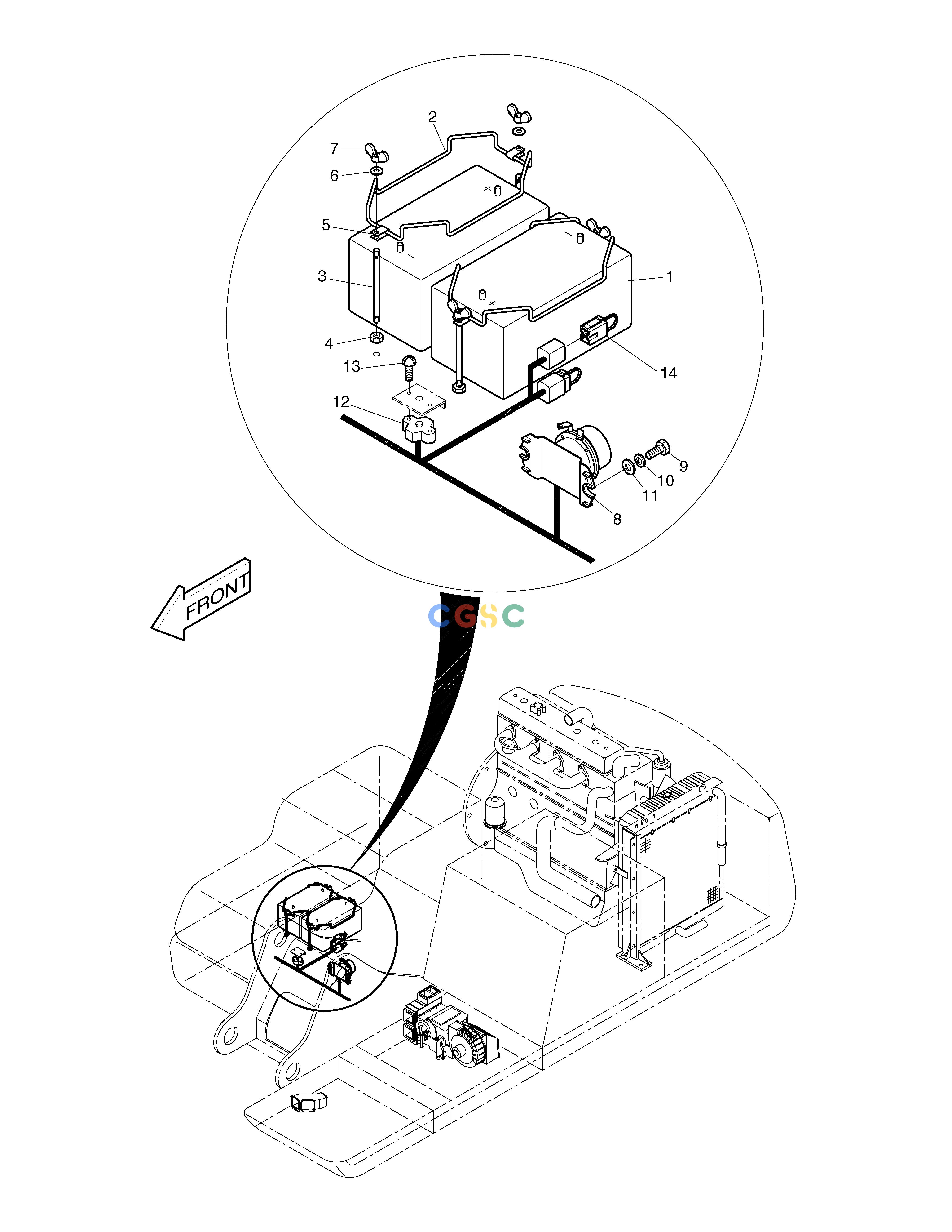 斗山零件查询ELECTRIC PARTS(4)-BATTERY SOLAR 130LC-V Doosan parts catalog online