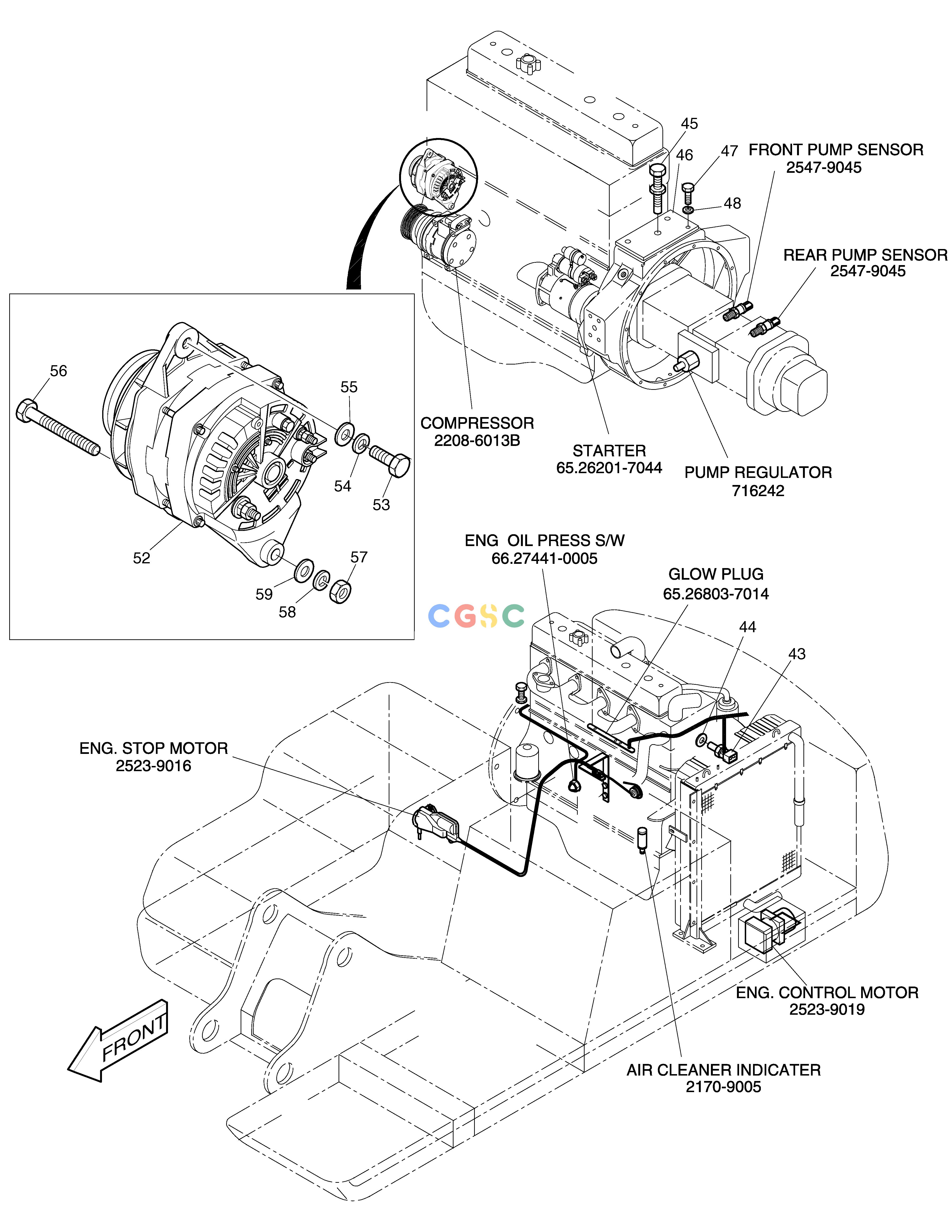斗山零件查询ELECTRIC PARTS(5)-ENGINE SOLAR 130LC-V Doosan parts catalog online
