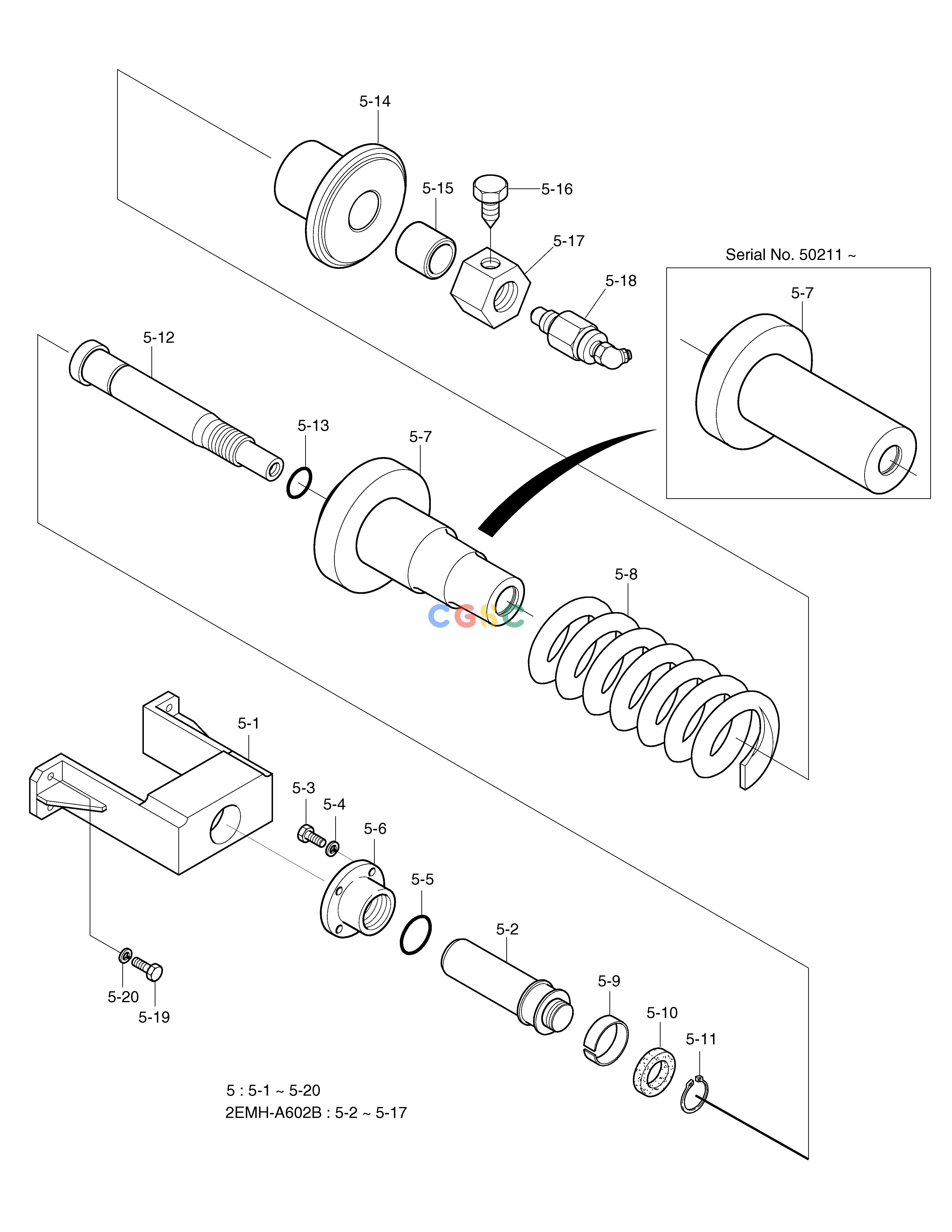 斗山零件查询TRACK SPRING(1) SOLAR 130LC-V Doosan parts catalog online