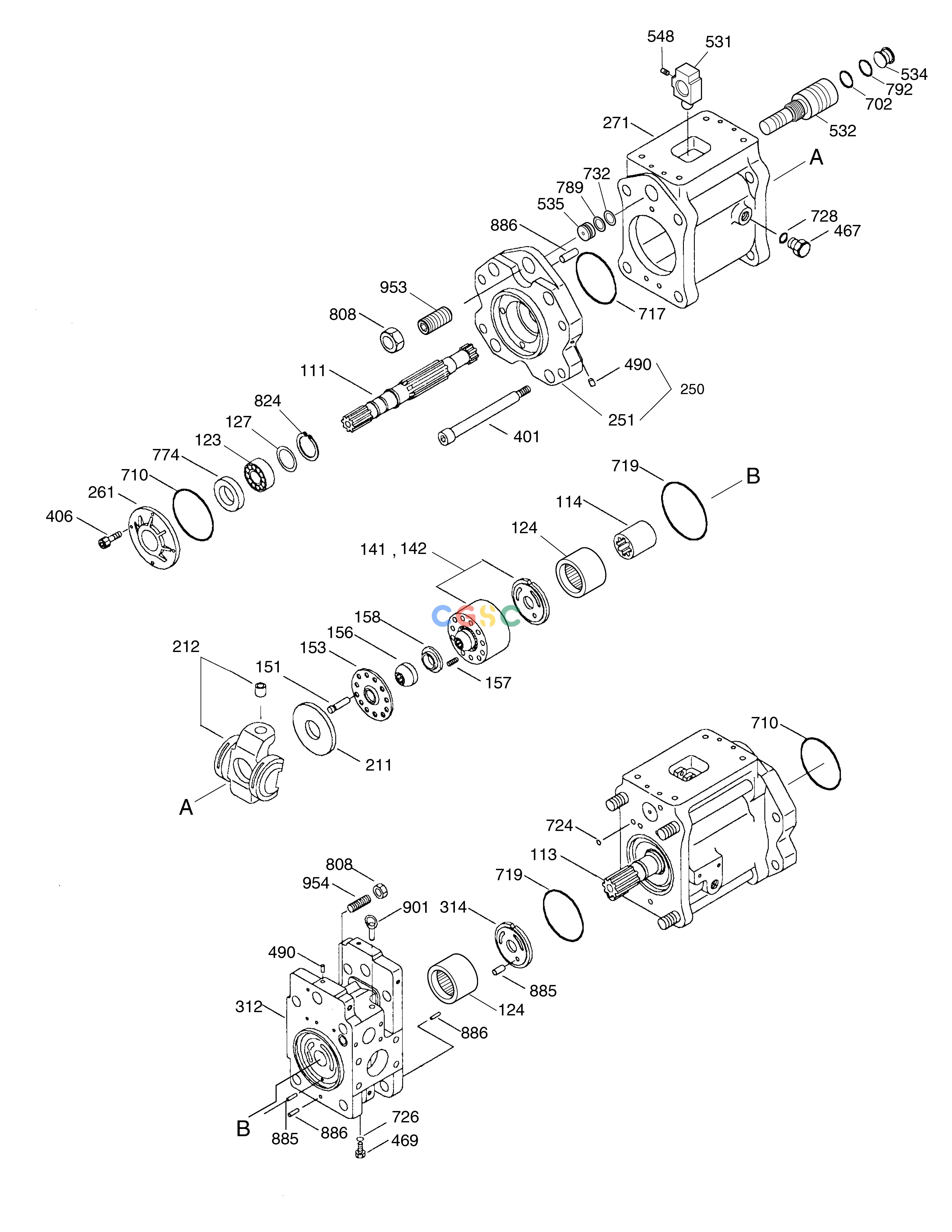 斗山零件查询MAIN PUMP SOLAR 130LC-V Doosan parts catalog online