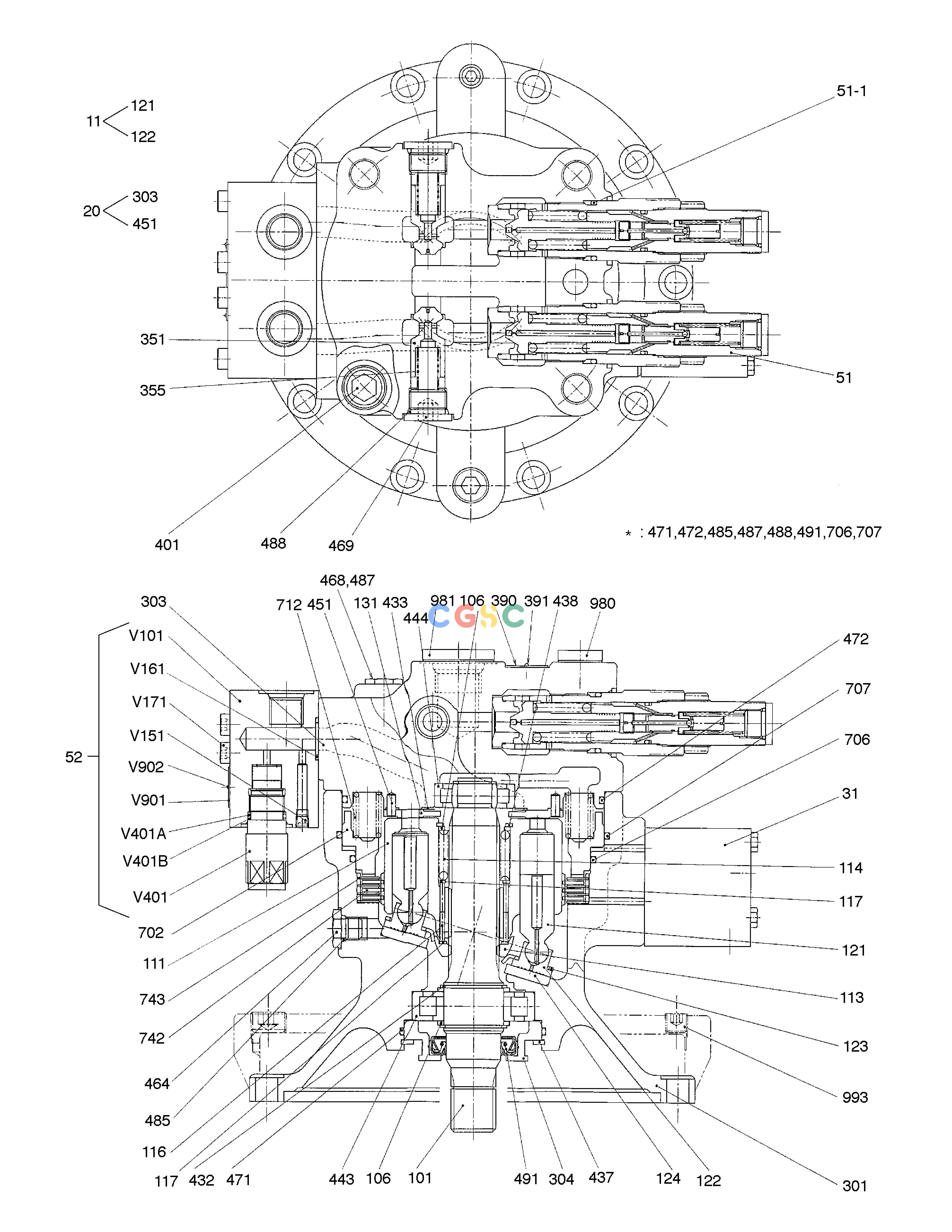 斗山零件查询SWING MOTOR SOLAR 130LC-V Doosan parts catalog online