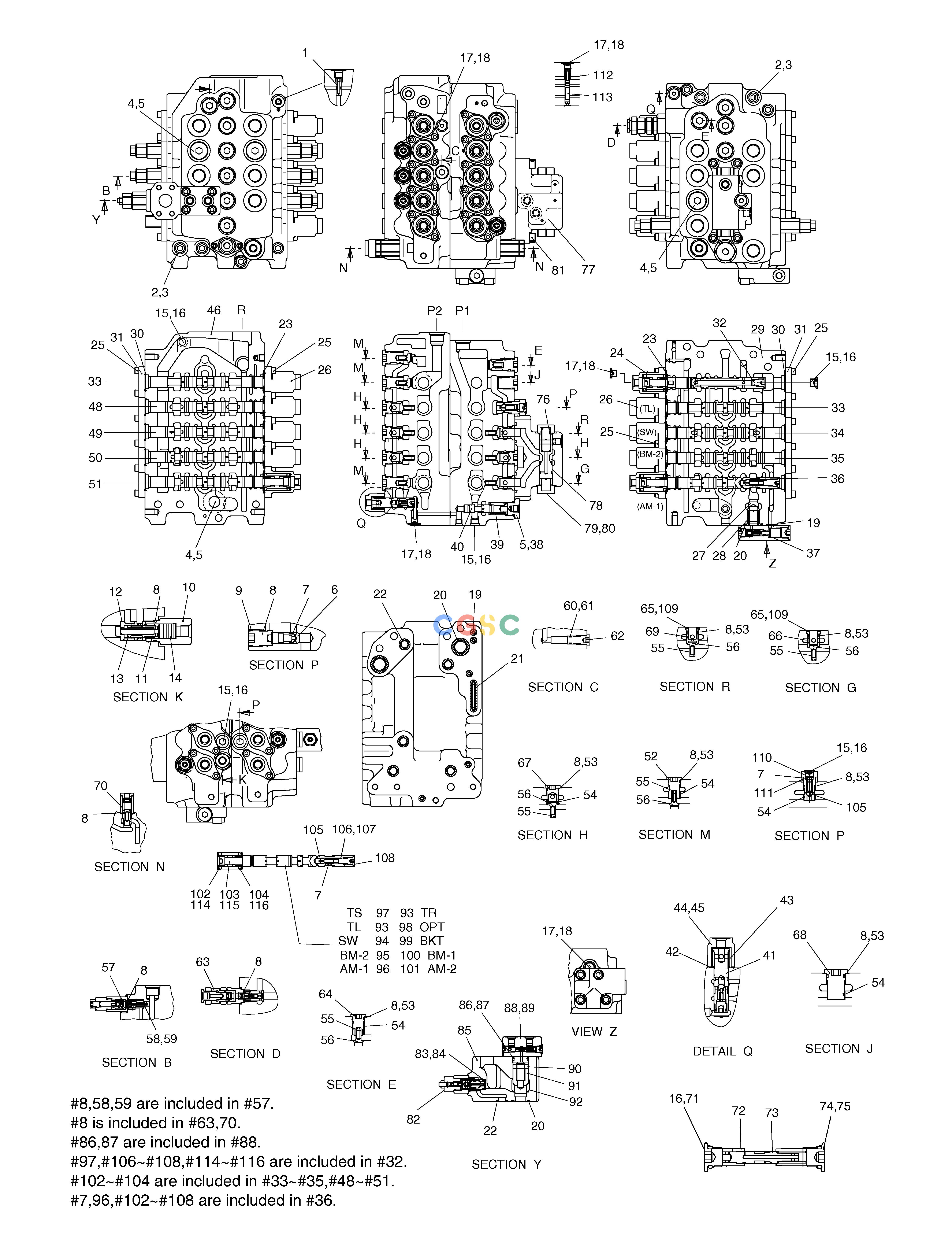 斗山零件查询CONTROL VALVE(1) SOLAR 130LC-V Doosan parts catalog online