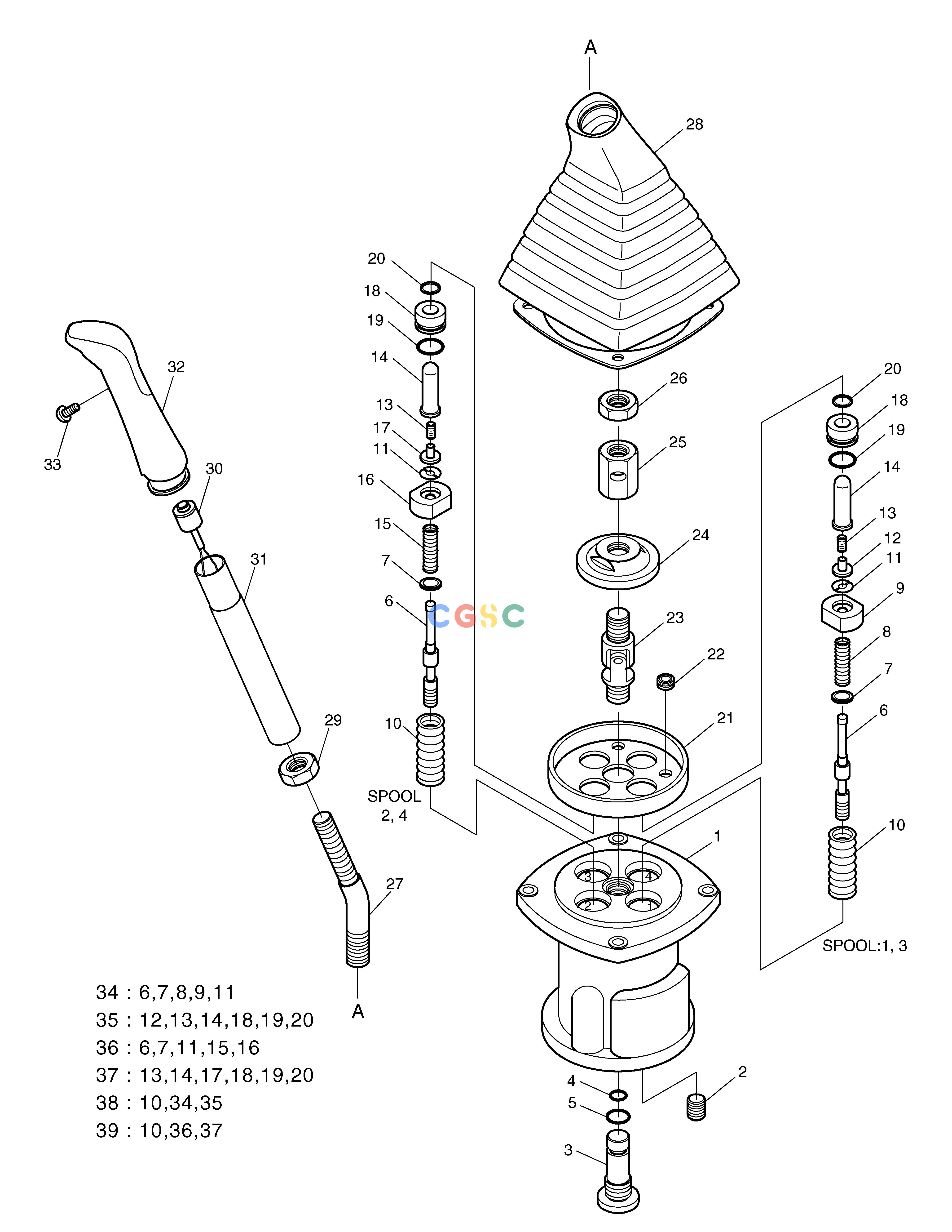 斗山零件查询REMOTE CONTROL VALVE(2) SOLAR 130LC-V Doosan parts catalog online