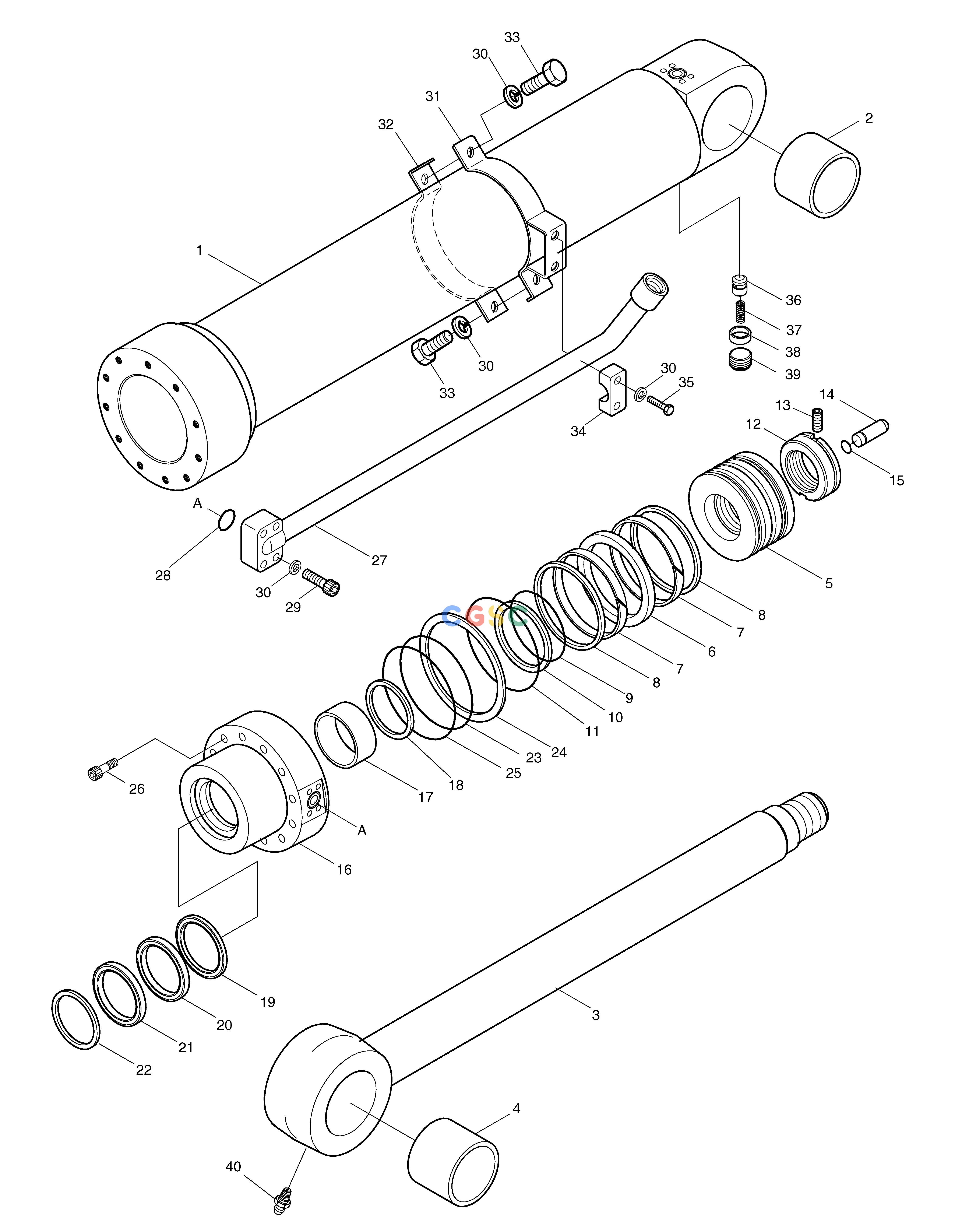 斗山零件查询ARM CYLINDER (1) SOLAR 130LC-V Doosan parts catalog online